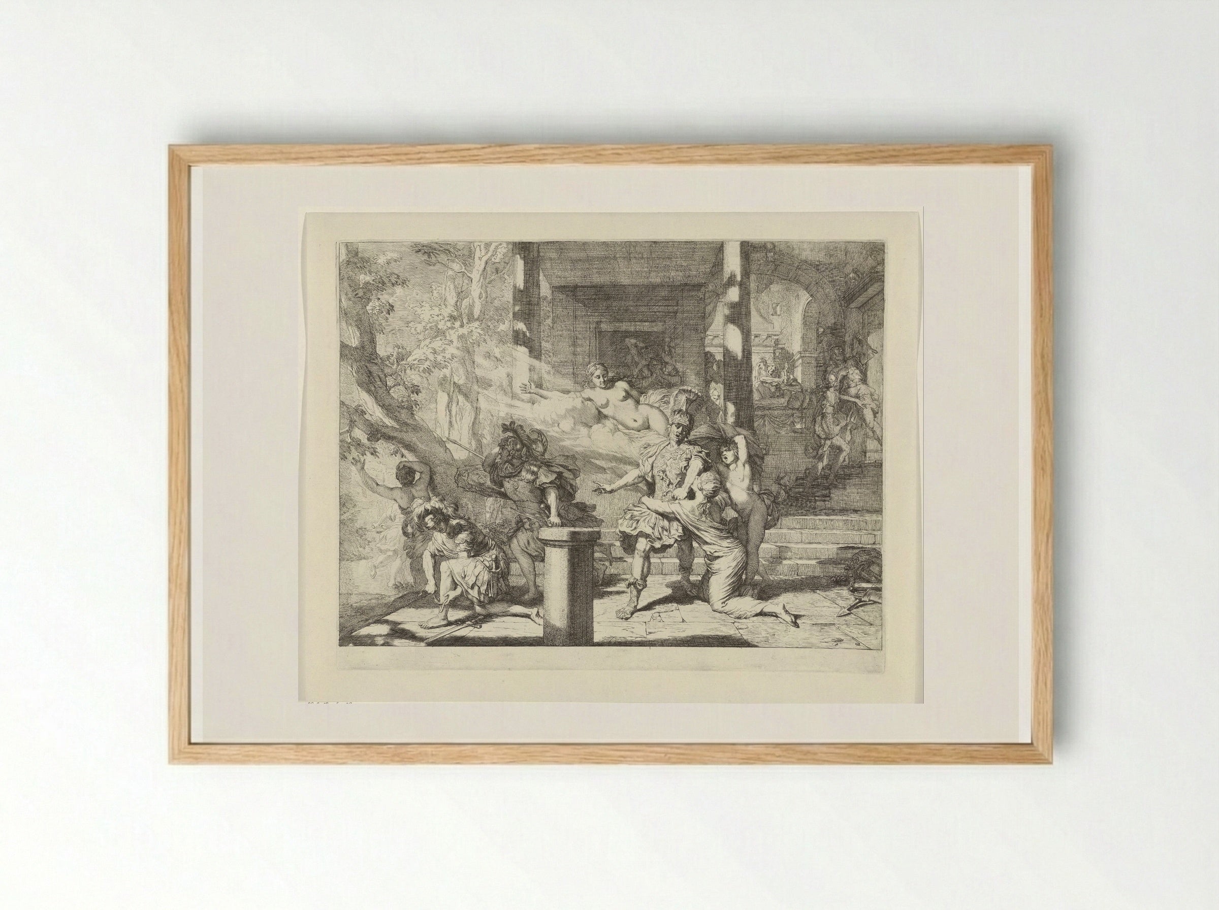 Aeneas Going to Battle - Gerard de Lairesse - Framed Print Wood