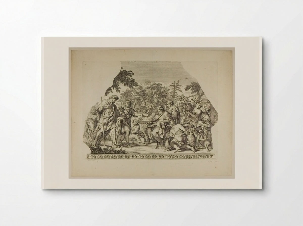 Aeneas and Evander - Gérard Audran - Poster