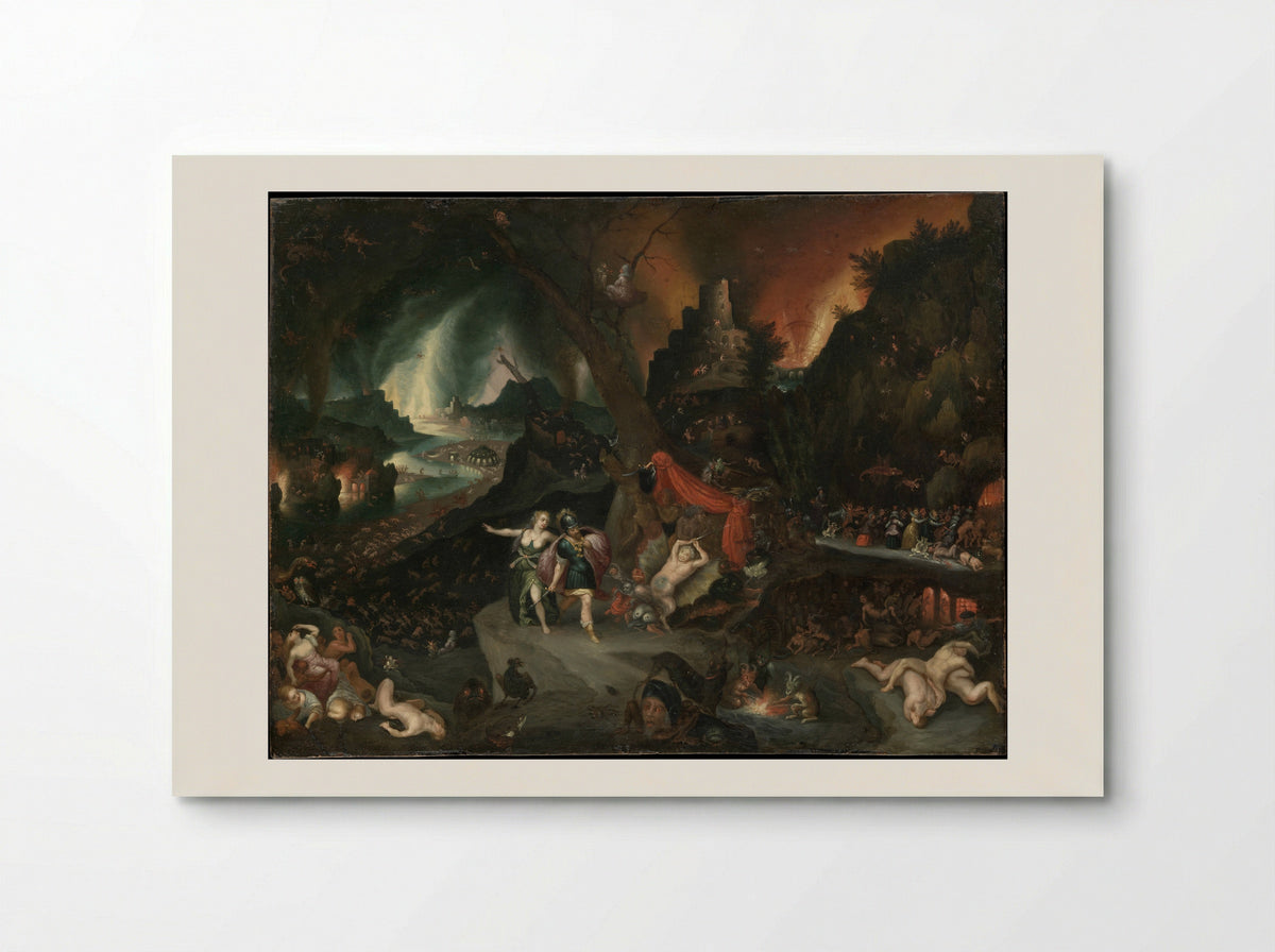 Aeneas and the Sibyl in the Underworld - Jan Brueghel the Younger - Poster