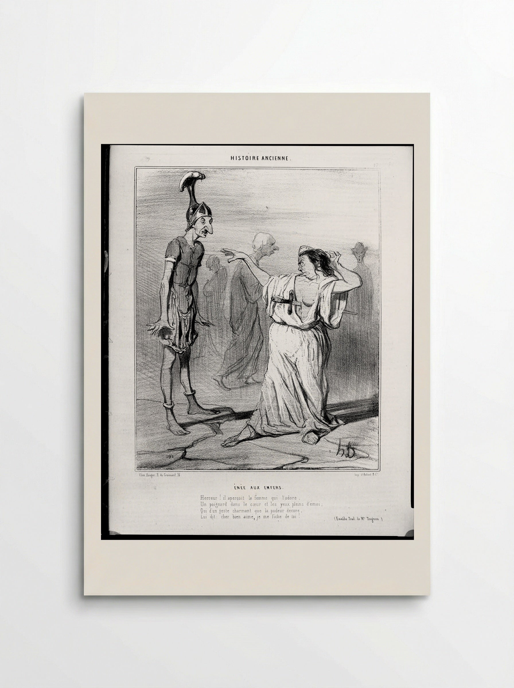 Aeneas in Hell - Honoré-Victorin Daumier - Poster