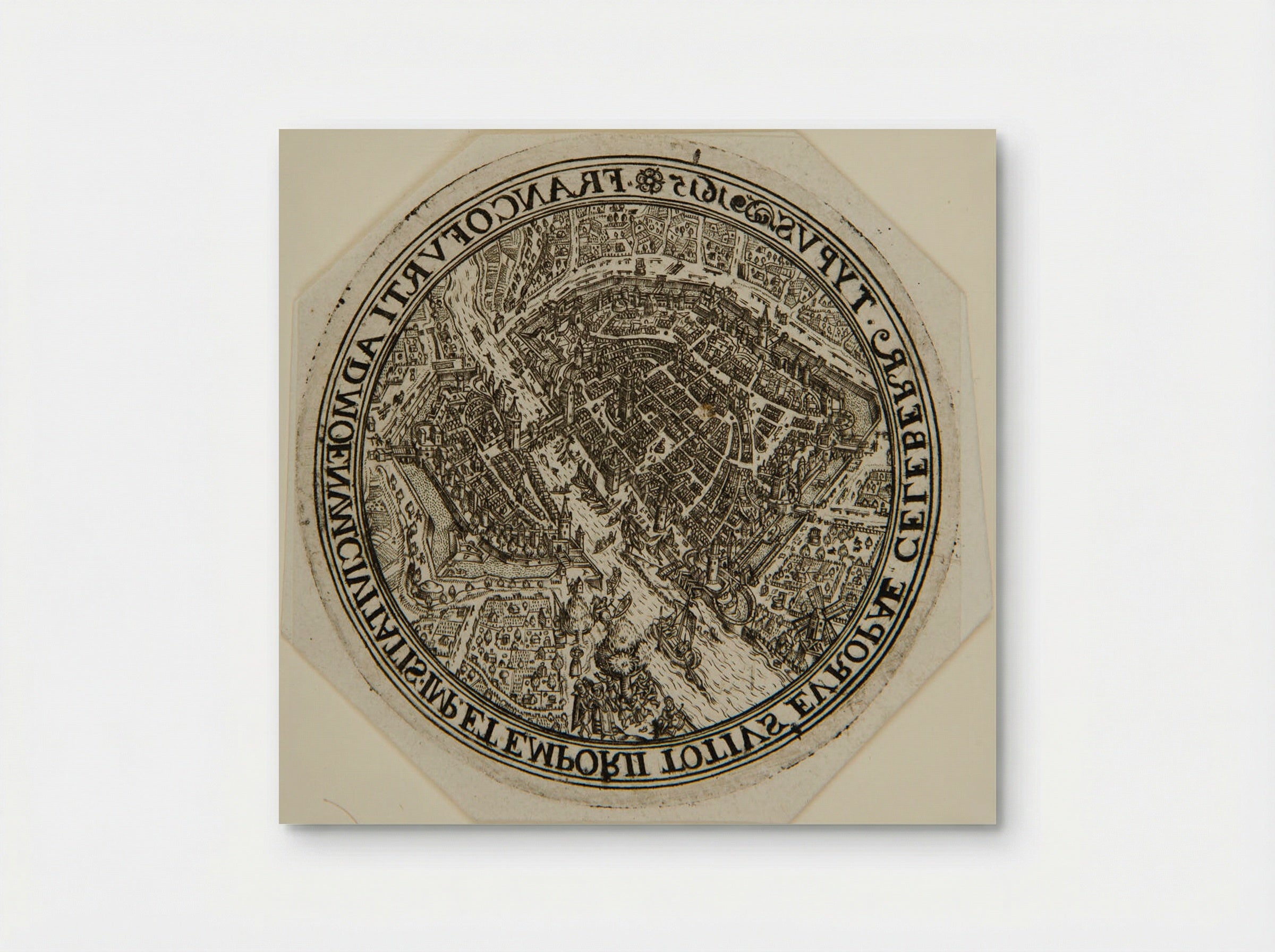 Aerial View of Frankfort - Johann Theodor de Bry - Poster