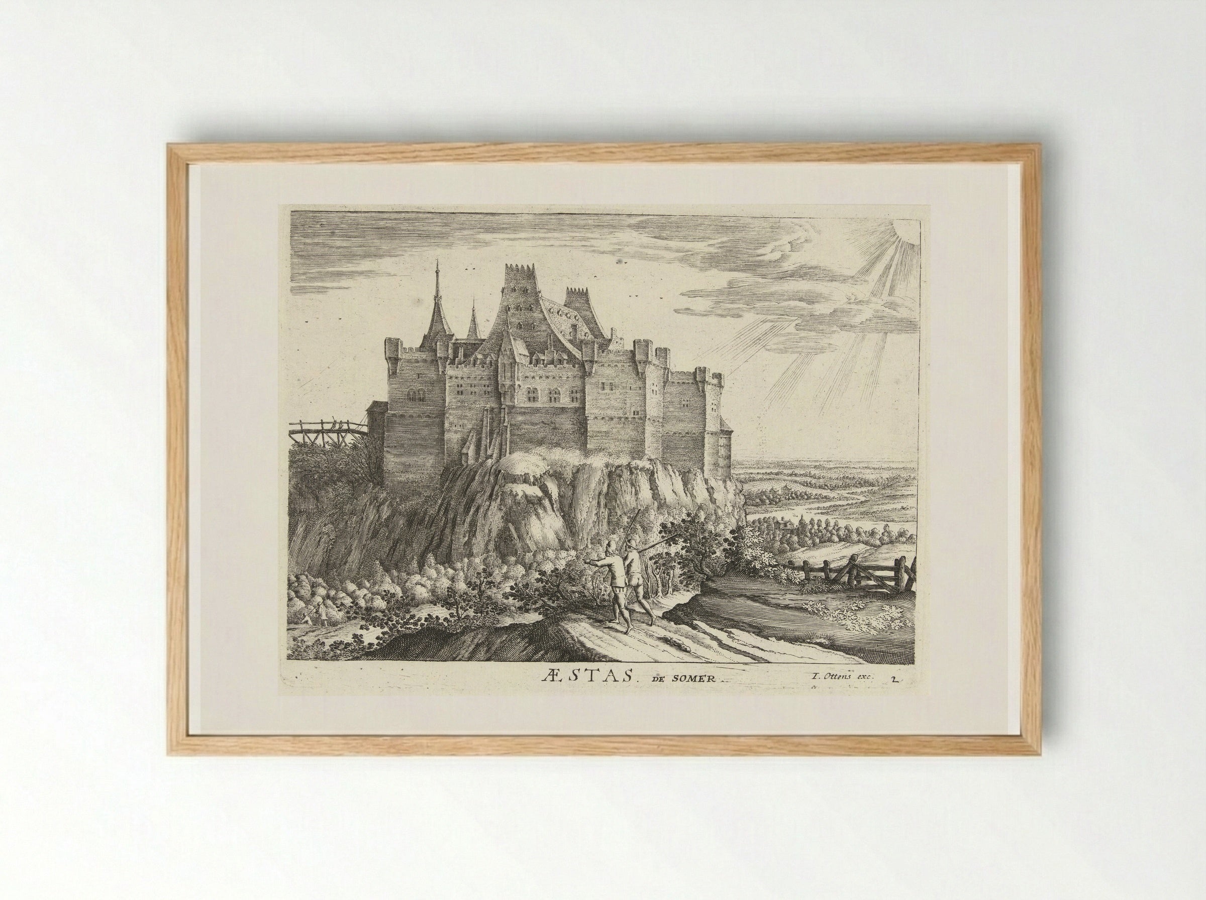 Aestas (Summer) - Hendrick Hondius (I) - Framed Print Wood