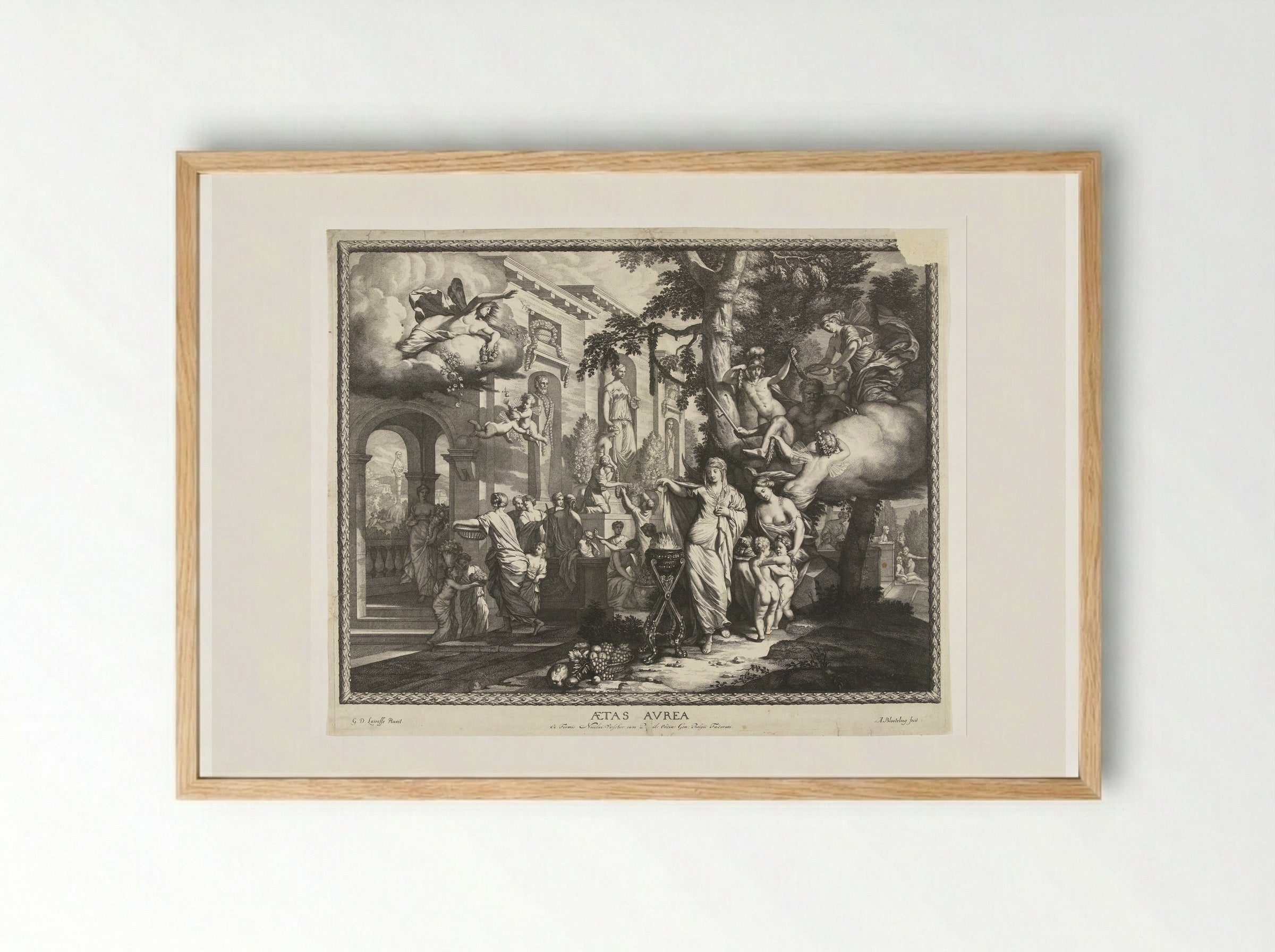 Aetas Aurea (The Golden Age) - Abraham Bloteling - Framed Print Wood