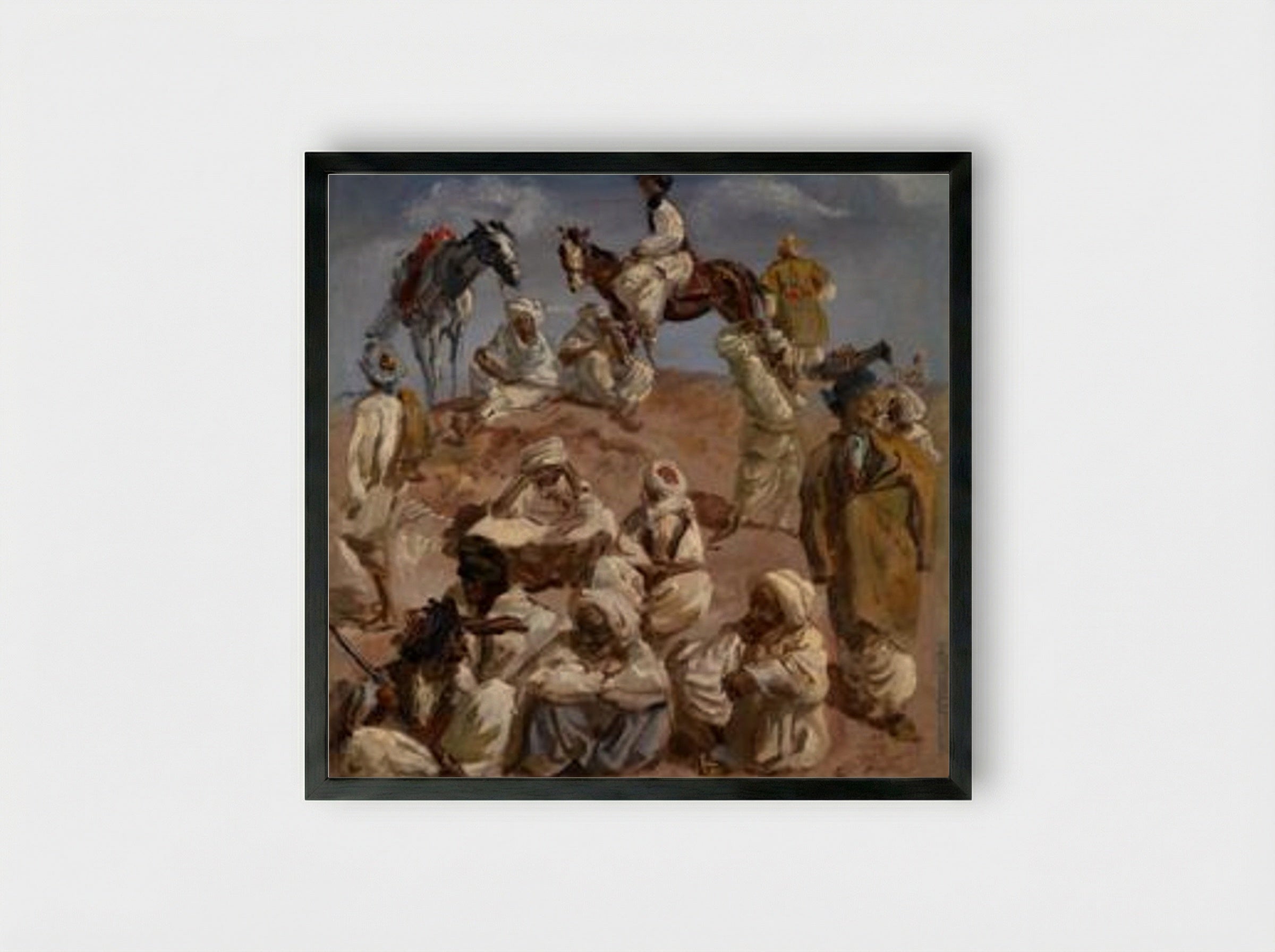 Afghans - Alexandre Jacovleff - Framed Print Black
