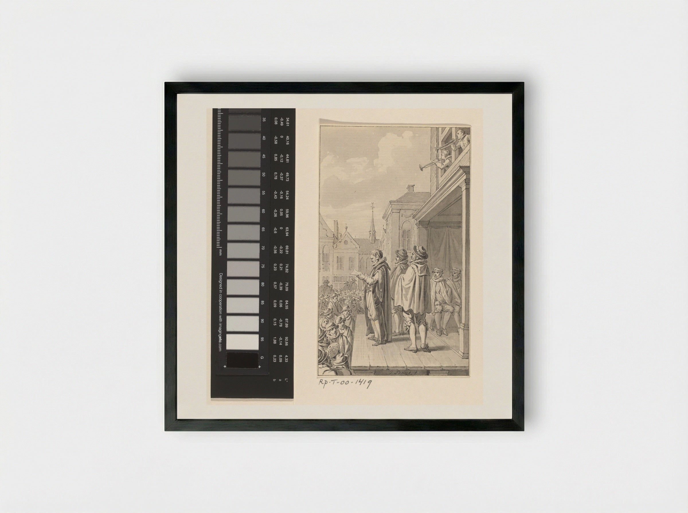 Afkondiging van de Pacificatie van Gent, 1576 - Jacobus Buys - Framed Print Black