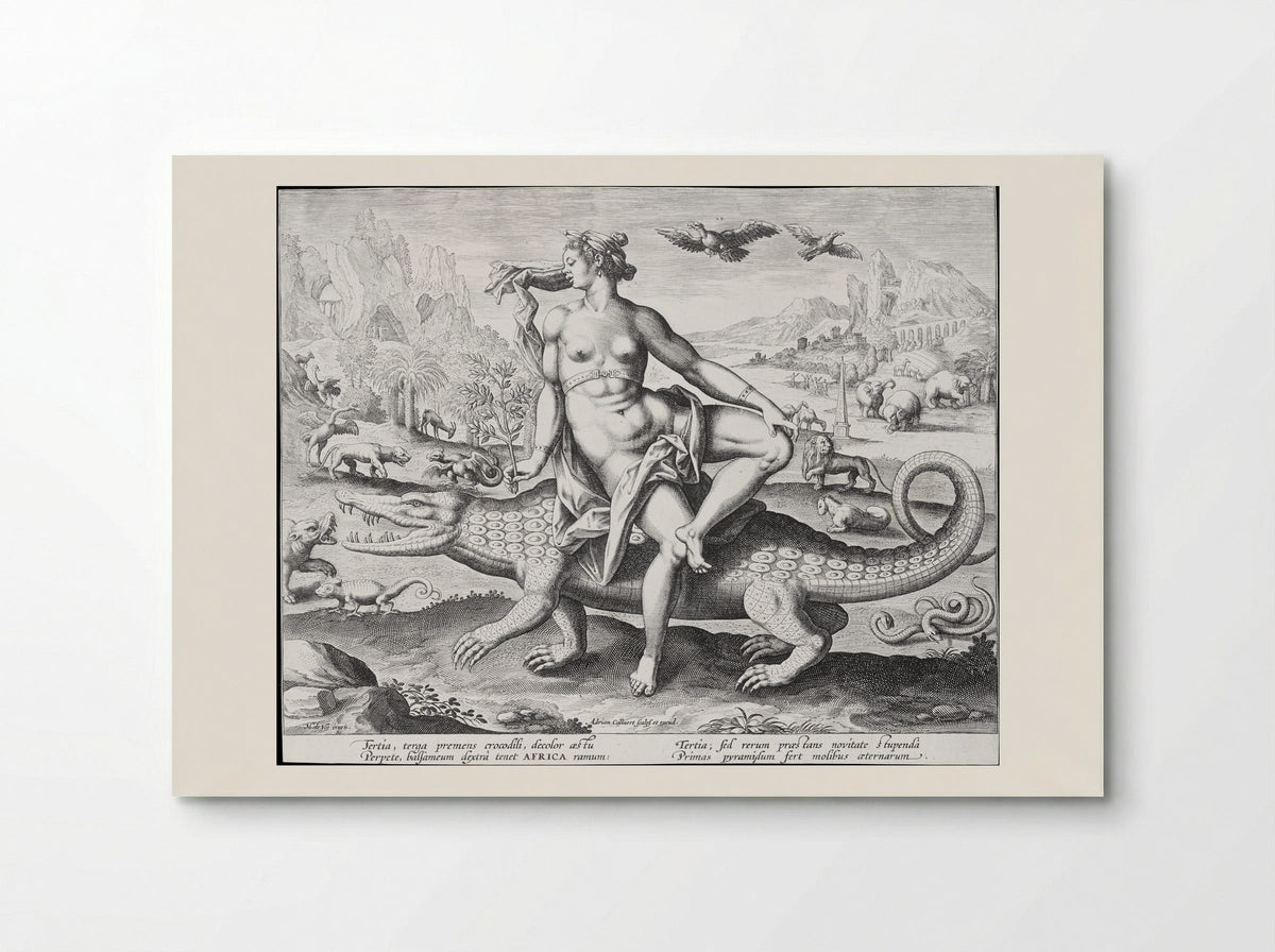Africa (from the Four Continents series) - Adriaen Collaert - Poster