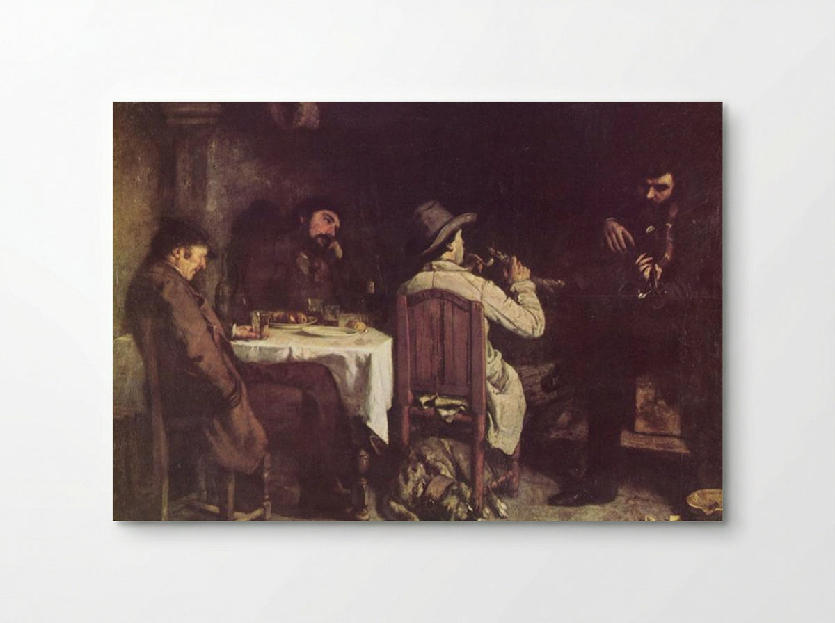 After Dinner at Ornans - Gustave Courbet - Poster