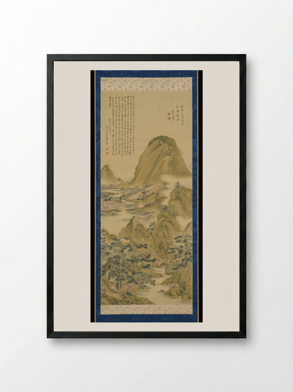 After The Song of Peach Blossom Spring - Aoki Shukuya - Framed Print Black