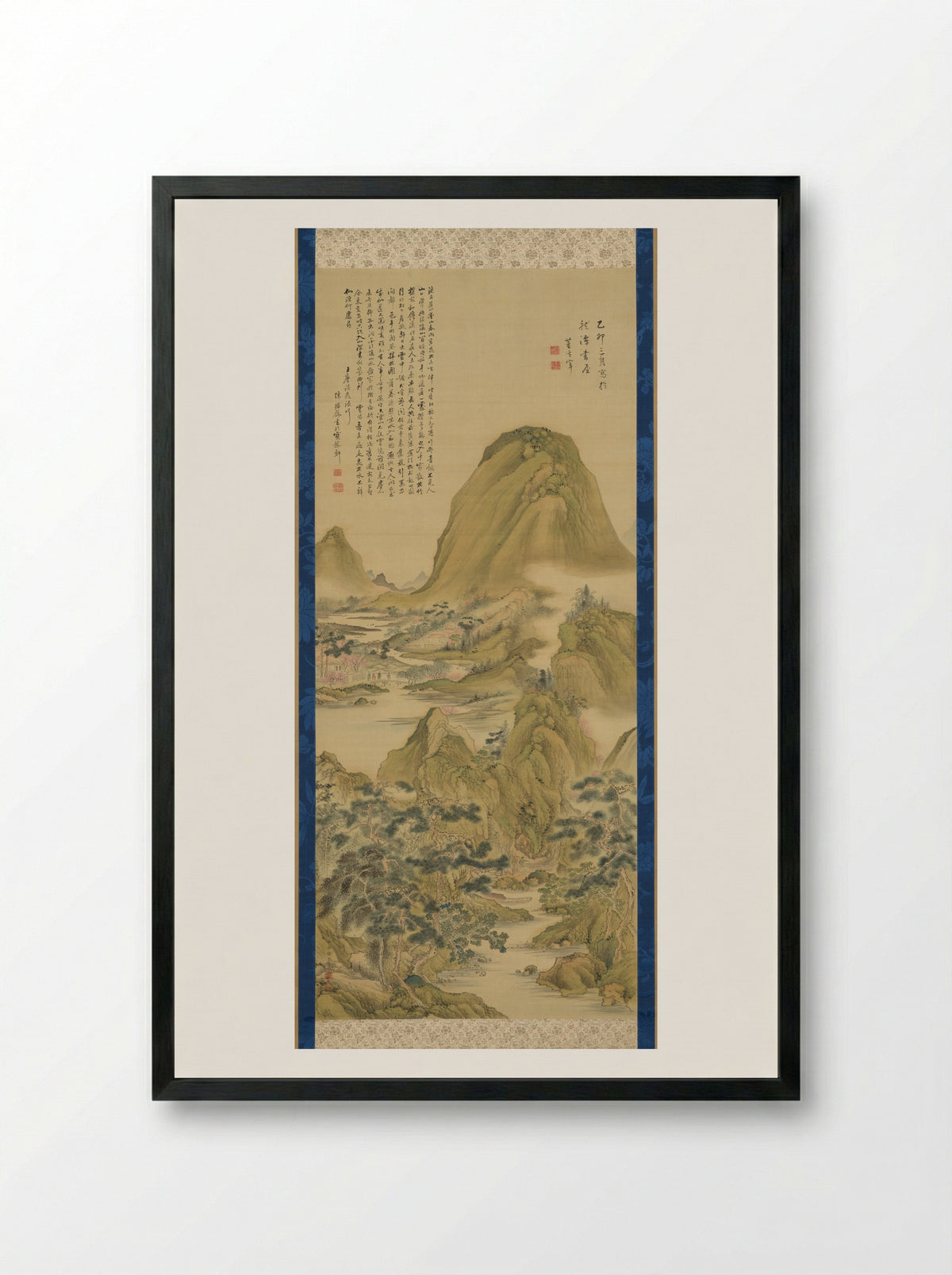 After The Song of Peach Blossom Spring - Aoki Shukuya - Framed Print Black