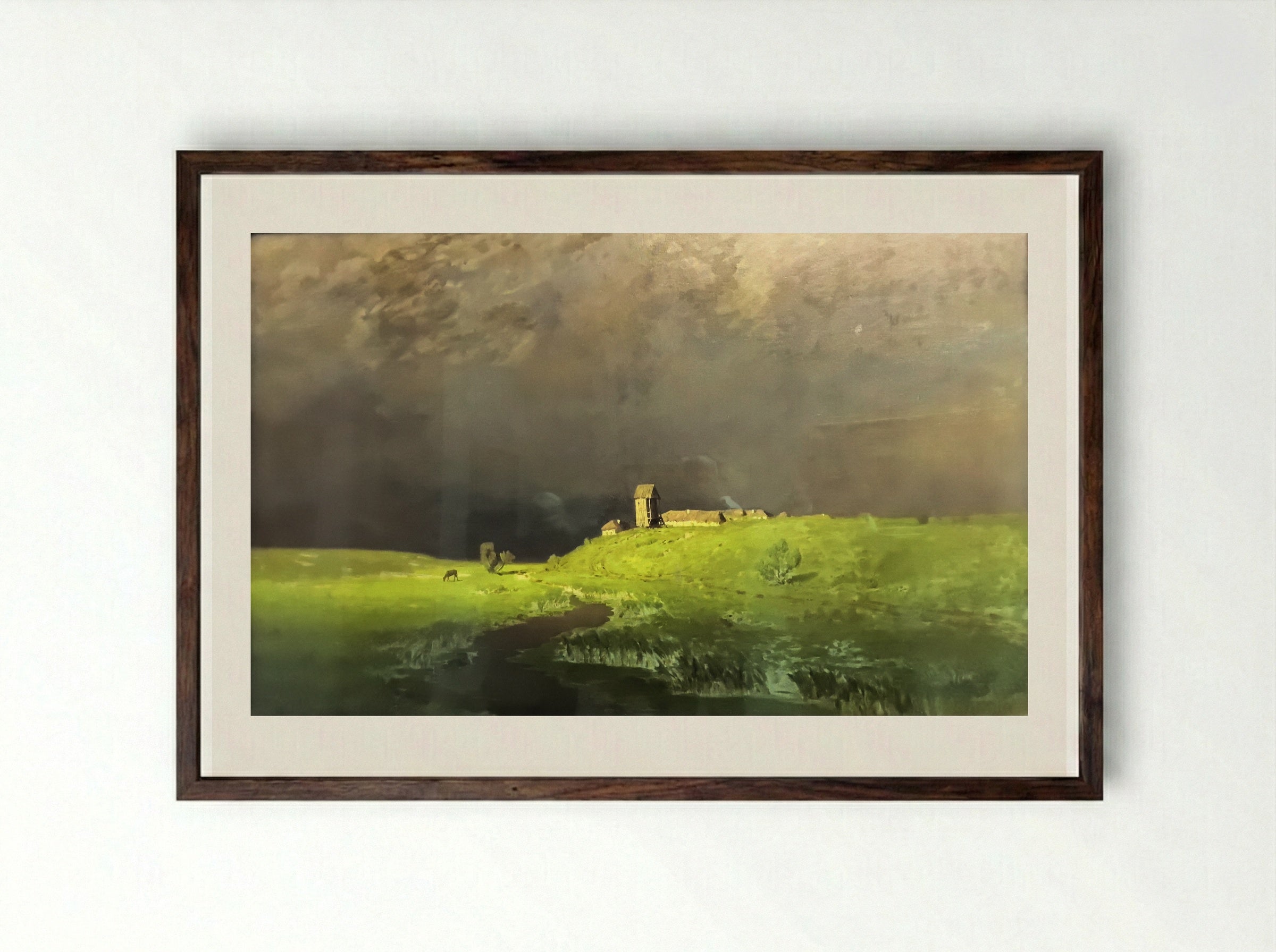 After a Rain - Arkhip Kuindzhi - Framed Print Dark Wood