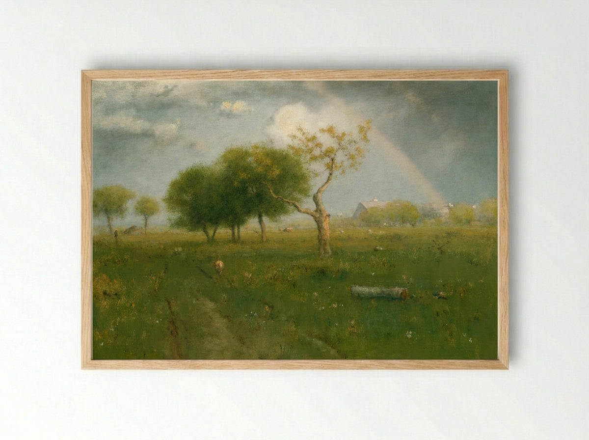 After a Summer Shower - George Inness - Framed Print Wood