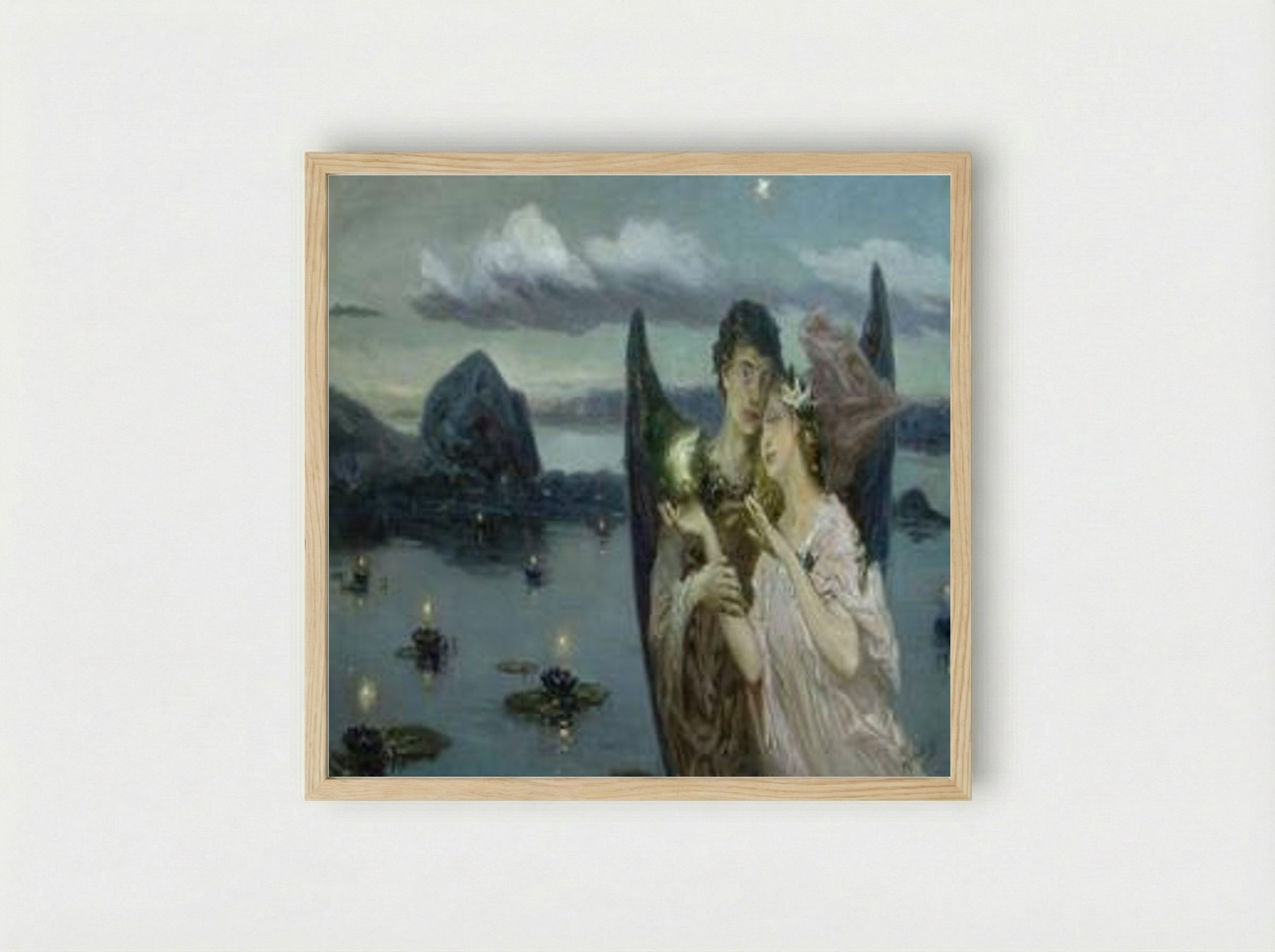 After the Death - Wilhelm Kotarbinski - Framed Print Wood
