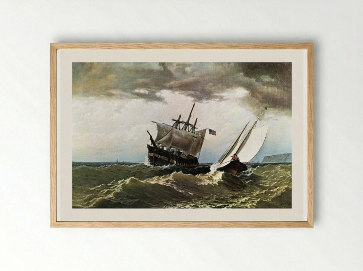 After the Storm - William Bradford - Framed Print Wood