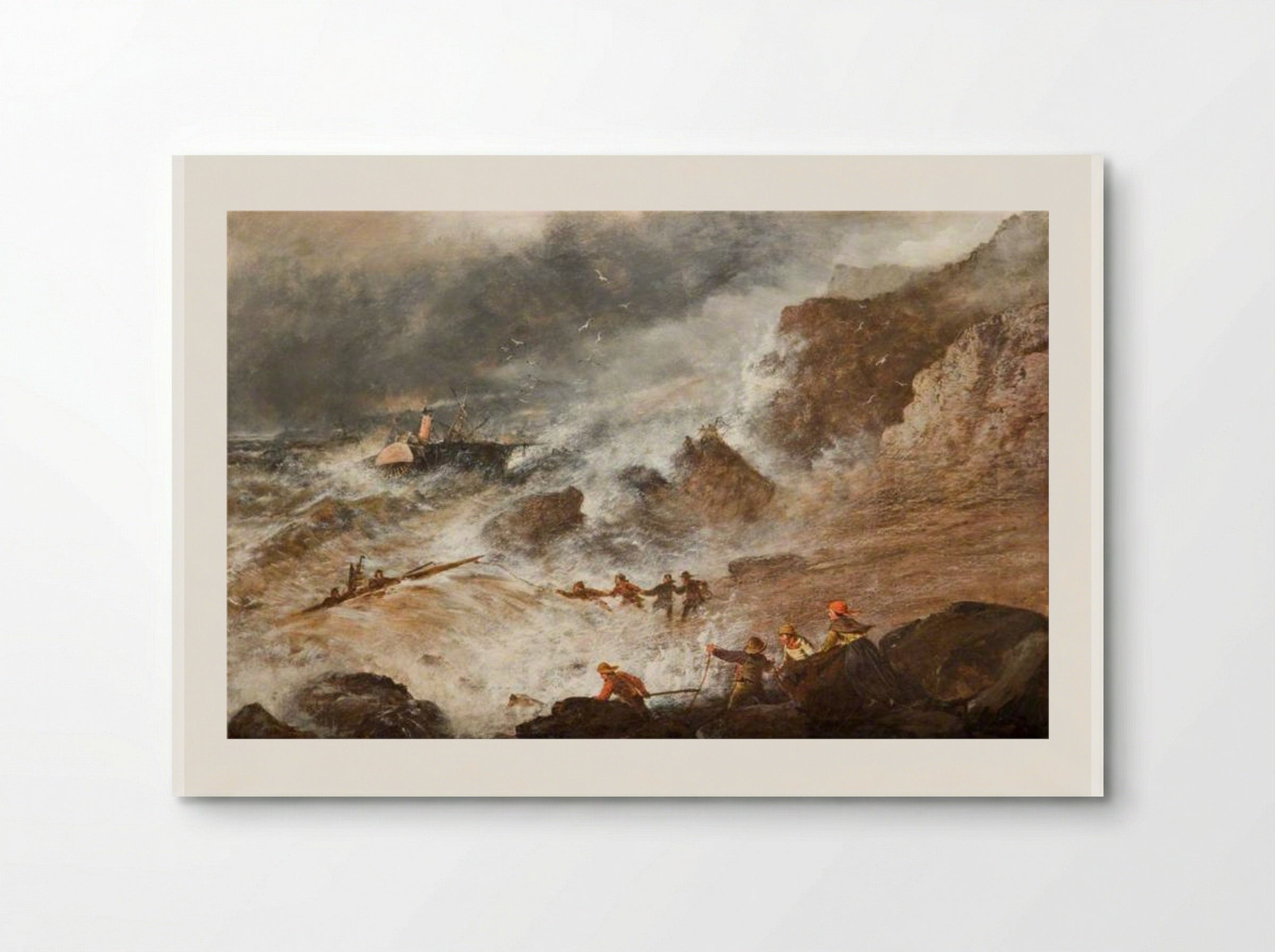 After the Wreck (On the French Coast) - James Webb - Poster