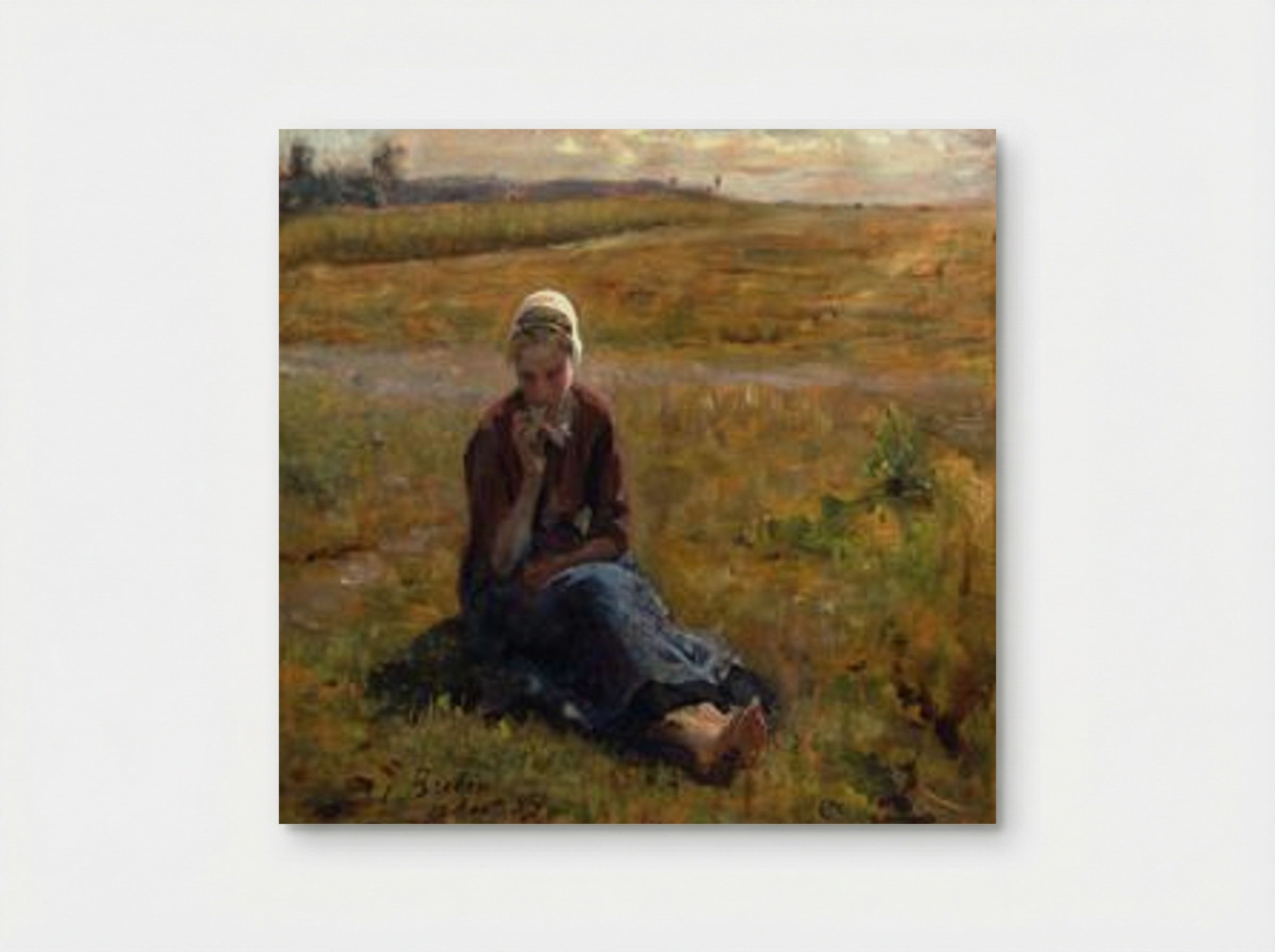 Afternoon Repast - Jules Breton - Poster