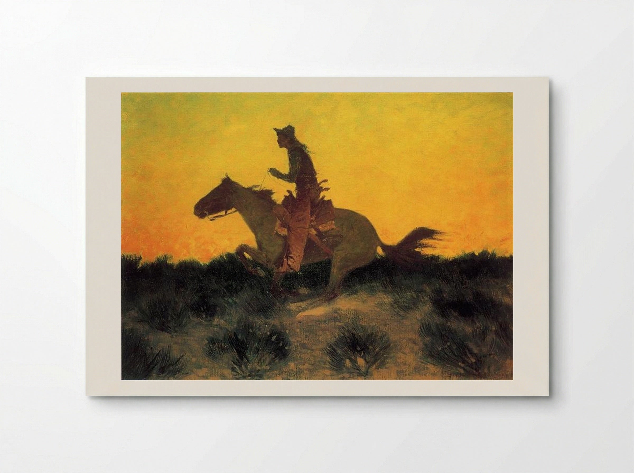 Against the Sunset - Frederic Remington - Poster
