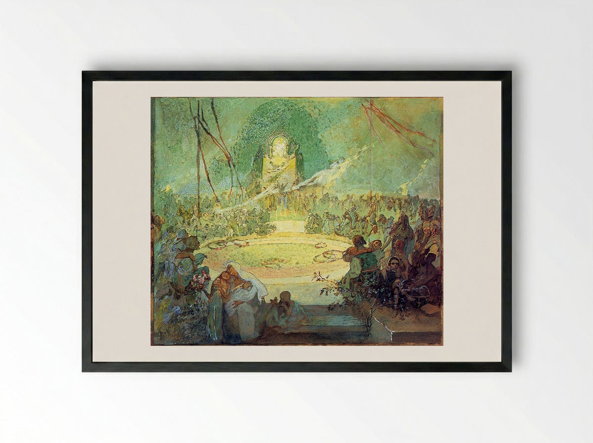 Age of Love - Alphonse Mucha - Framed Print Black