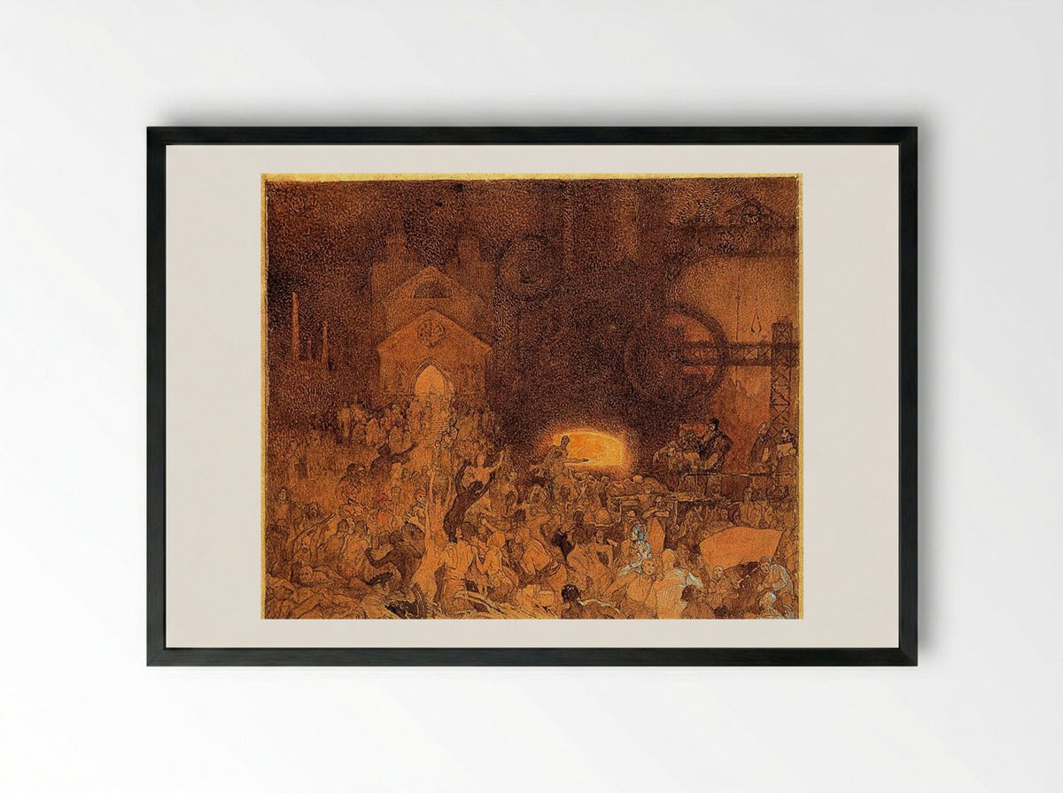 Age of Reason - Alphonse Mucha - Framed Print Black