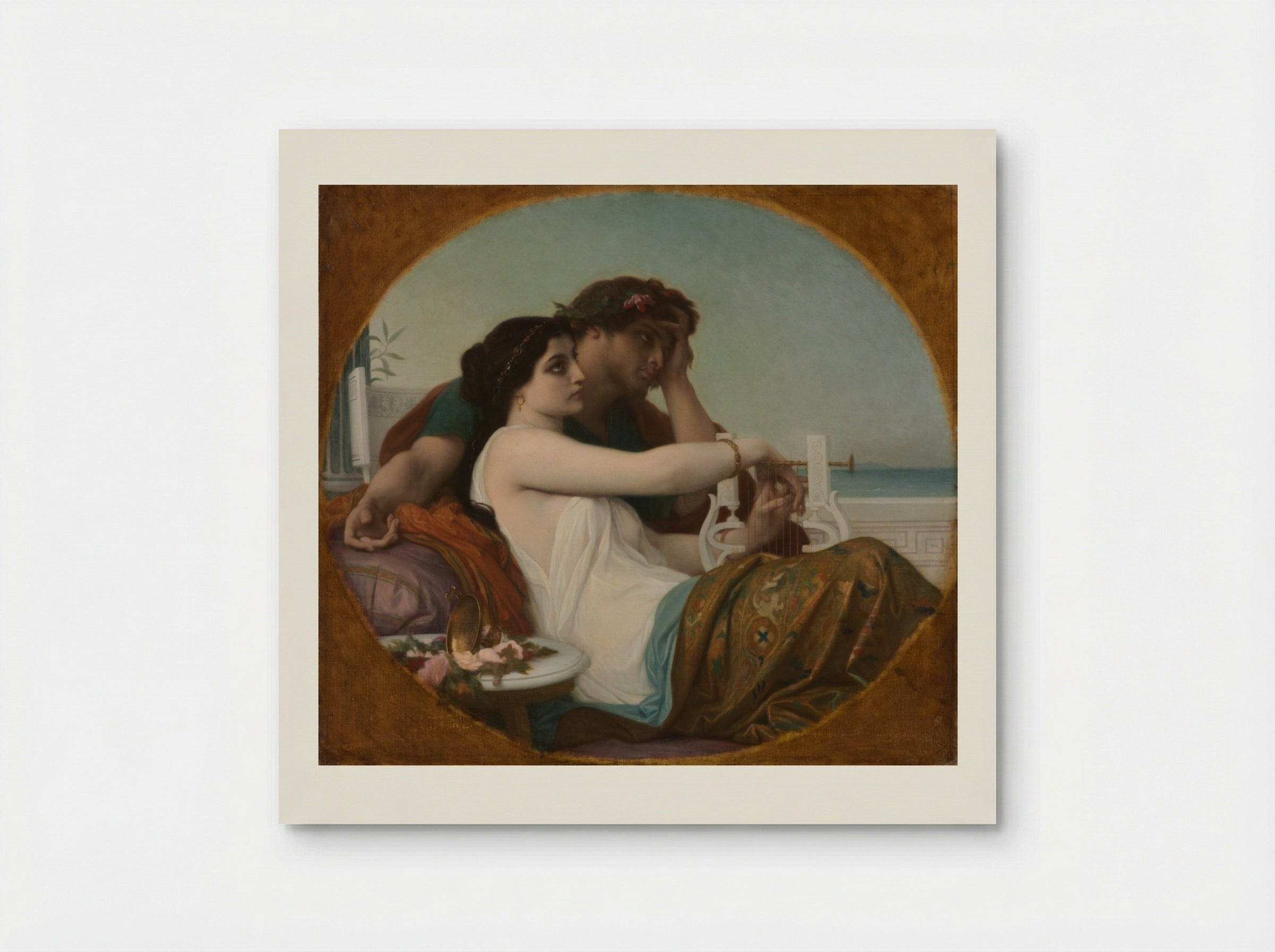 Aglaida and Boniface - Alexandre Cabanel - Poster