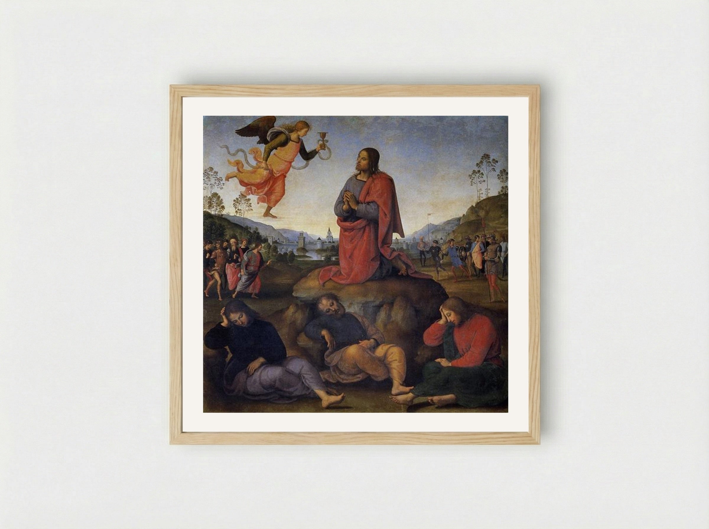 Agony in the Garden - Pietro Perugino - Framed Print Wood