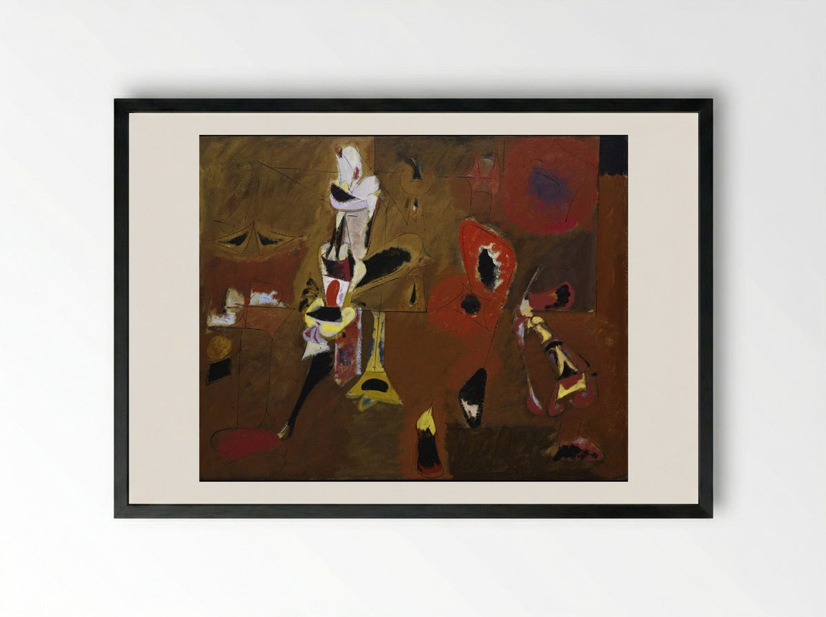 Agony - Arshile Gorky - Framed Print Black