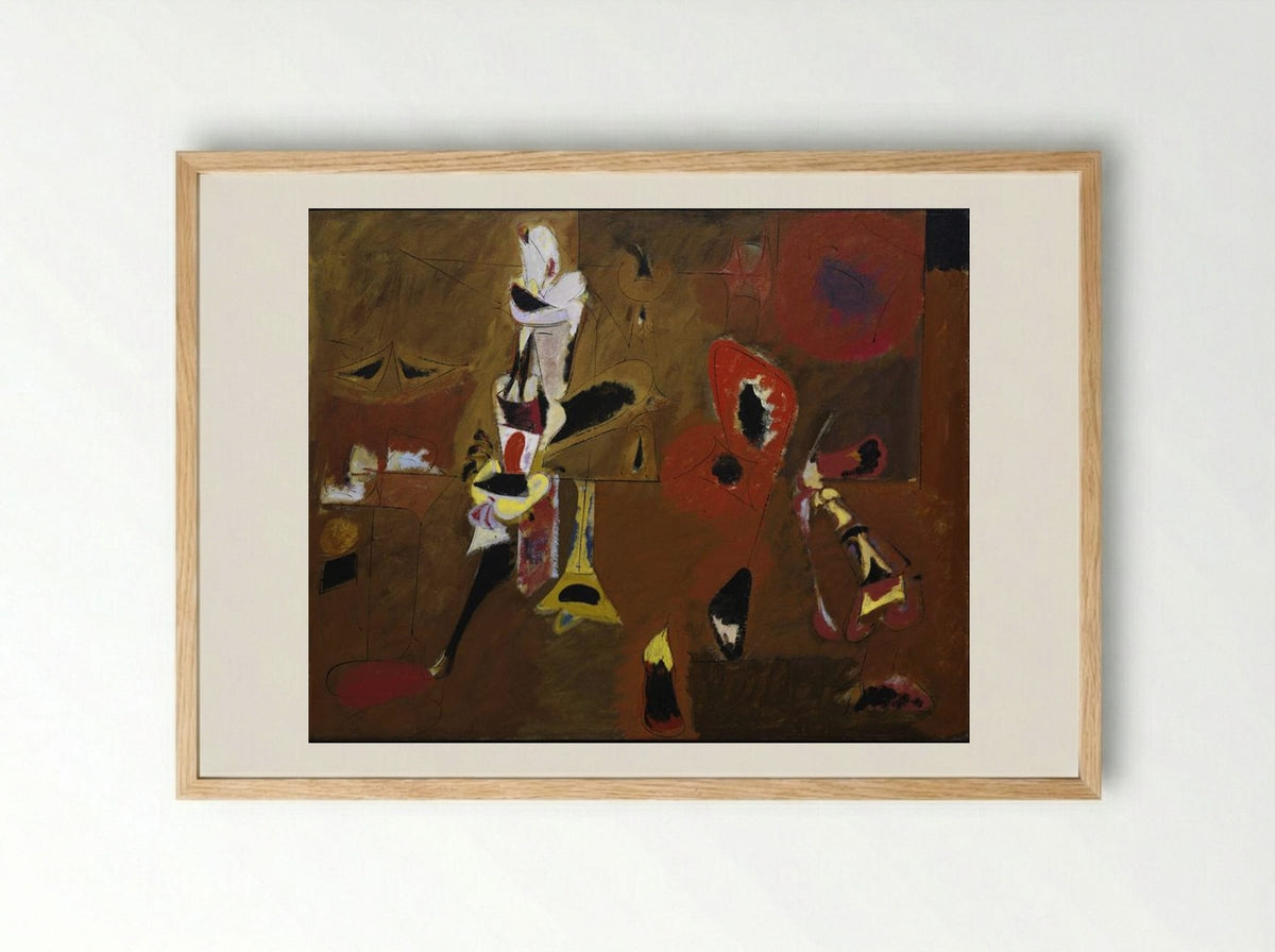 Agony - Arshile Gorky - Framed Print Wood