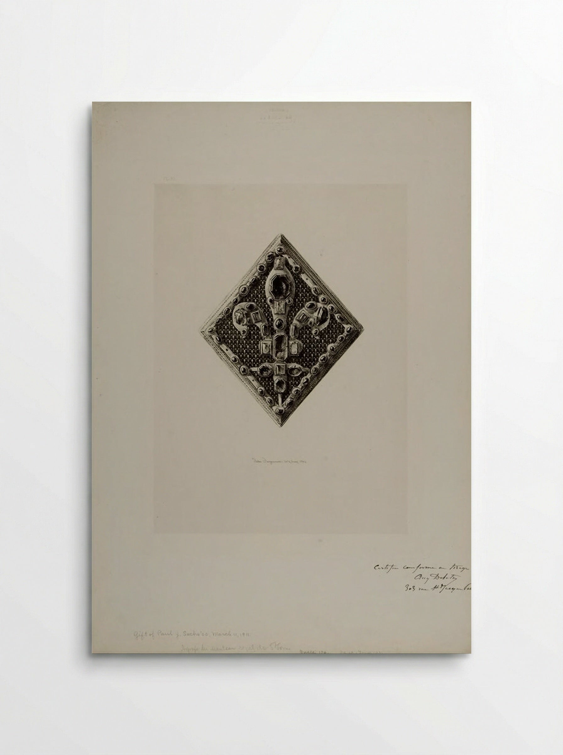 Agrafe of the Royal Mantle of Saint-Louis - Jules Ferdinand Jacquemart - Poster