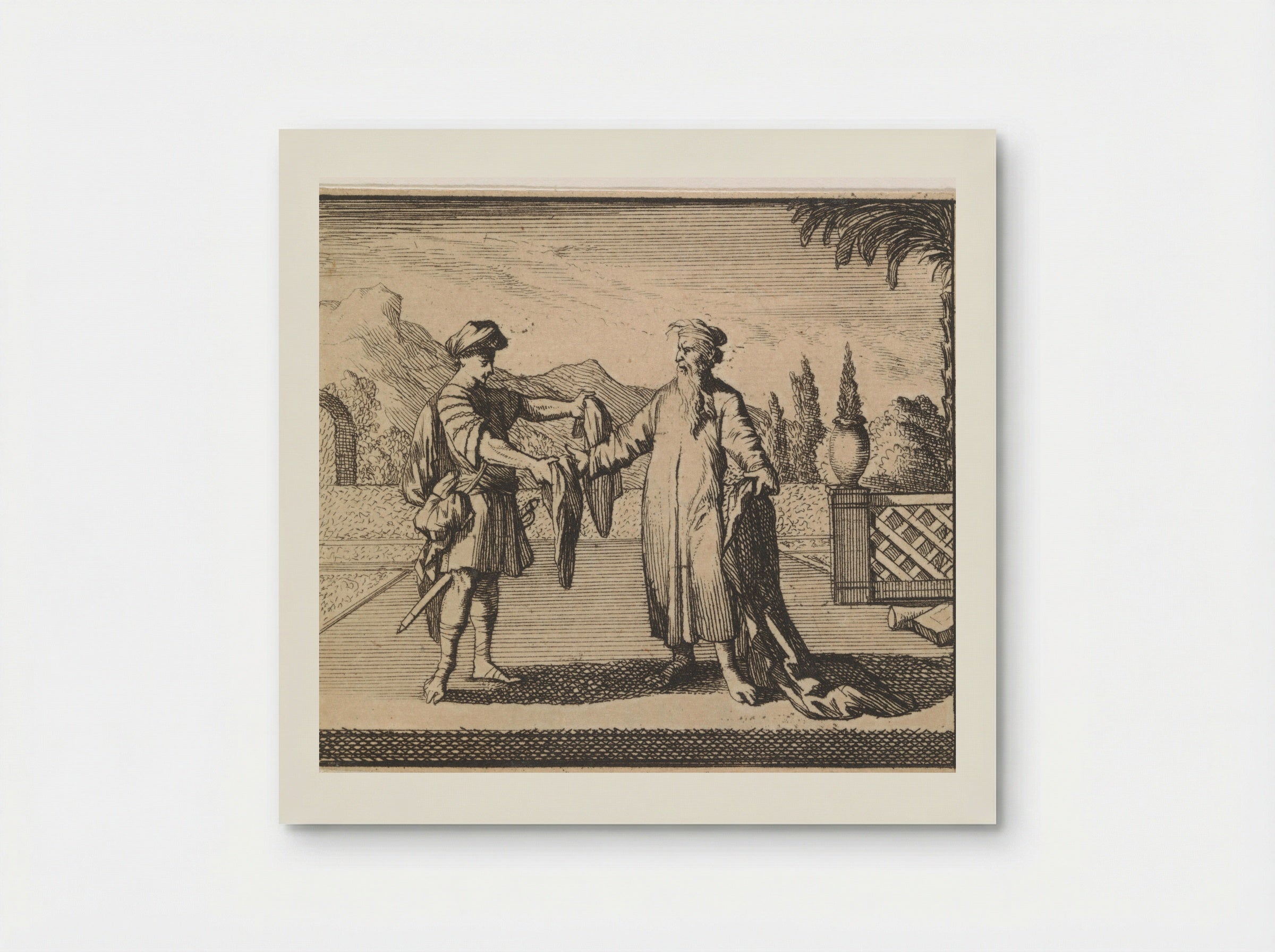 Ahias Tears His New Mantle into Twelve Pieces - Caspar Luyken - Poster