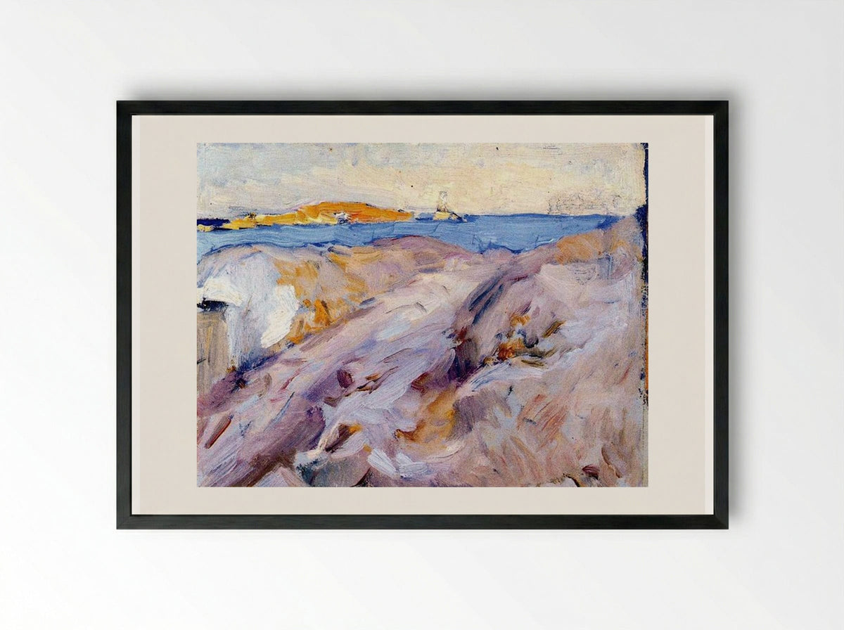 Aim of Ibiza - Joaquín Sorolla - Framed Print Black
