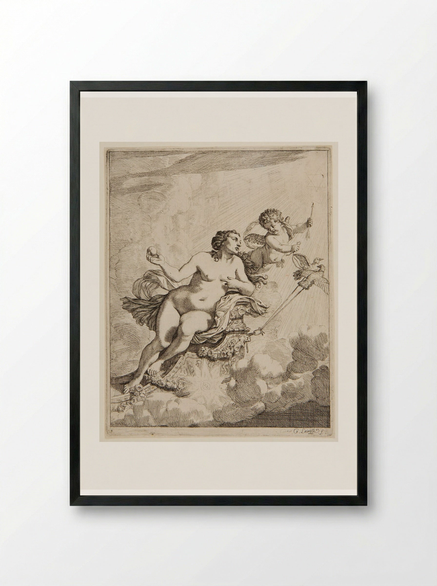 Air - Gérard de Lairesse - Framed Print Black