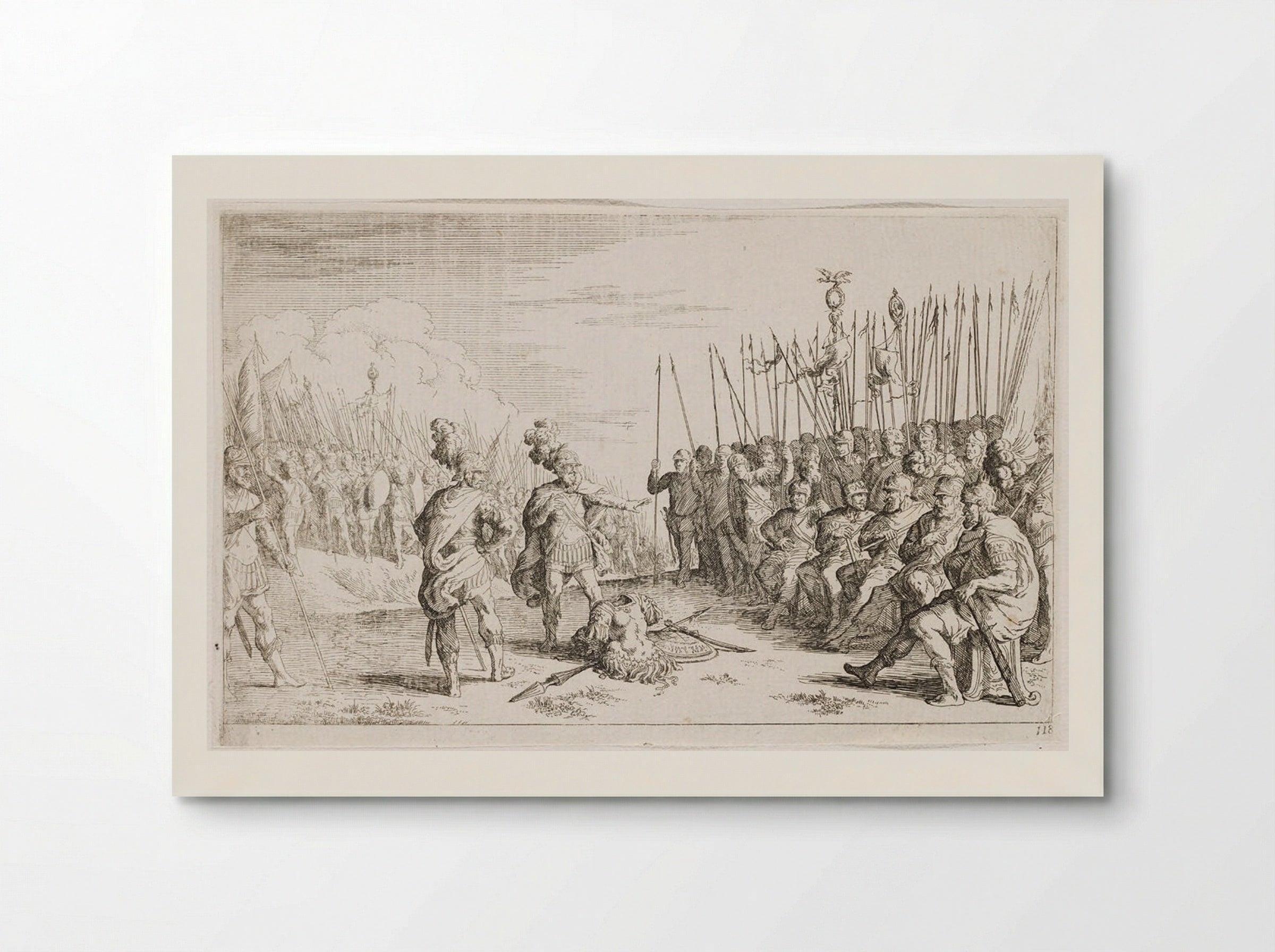 Ajax and Ulysses Dispute the Arms of Achilles - Johann Wilhelm Baur - Poster
