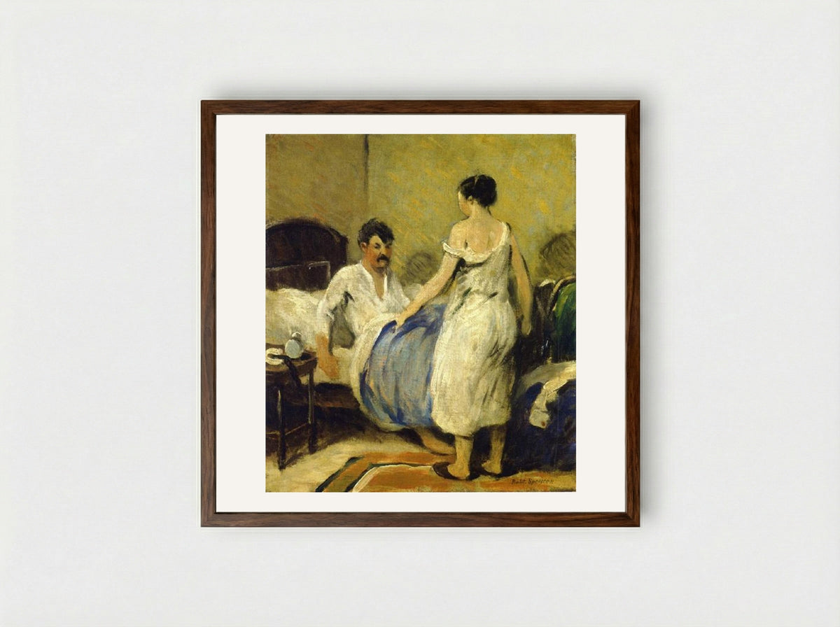 Alarm Clock - Robert Spencer - Framed Print Dark Wood