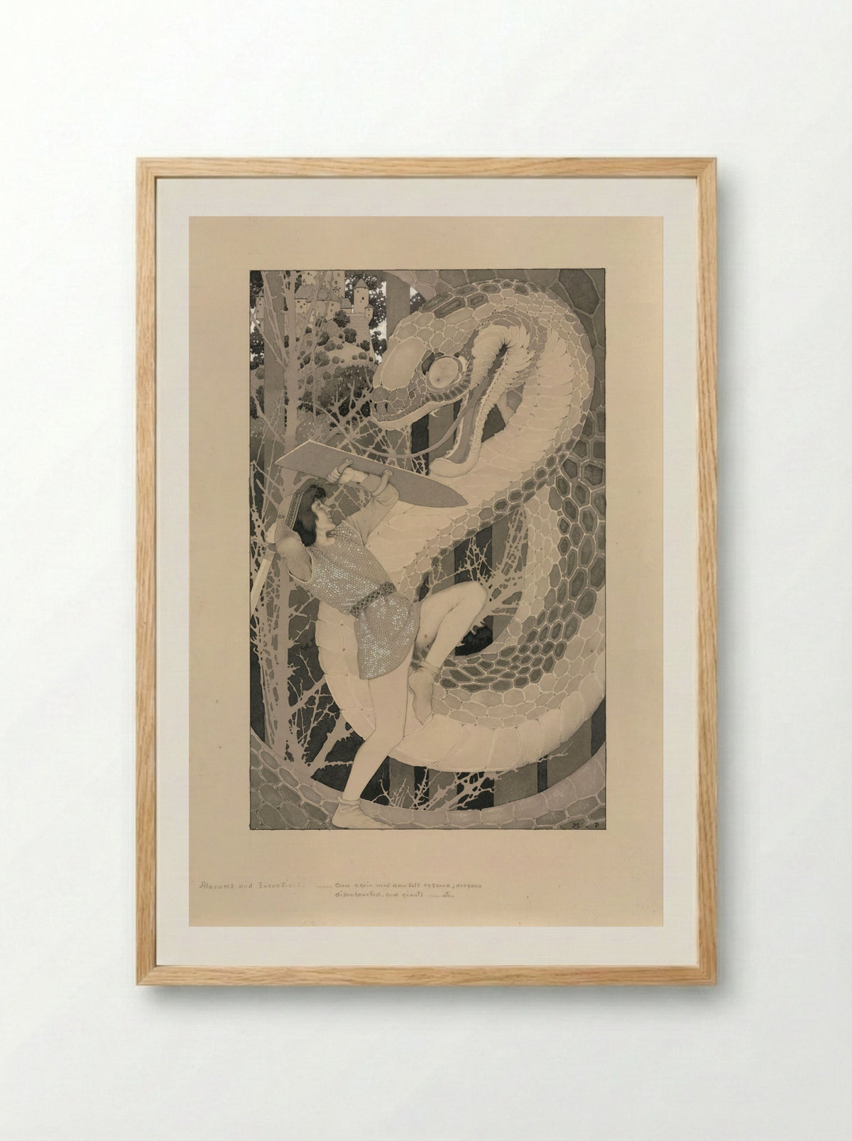 Alarums and Excursions - Maxfield Parrish - Framed Print Wood
