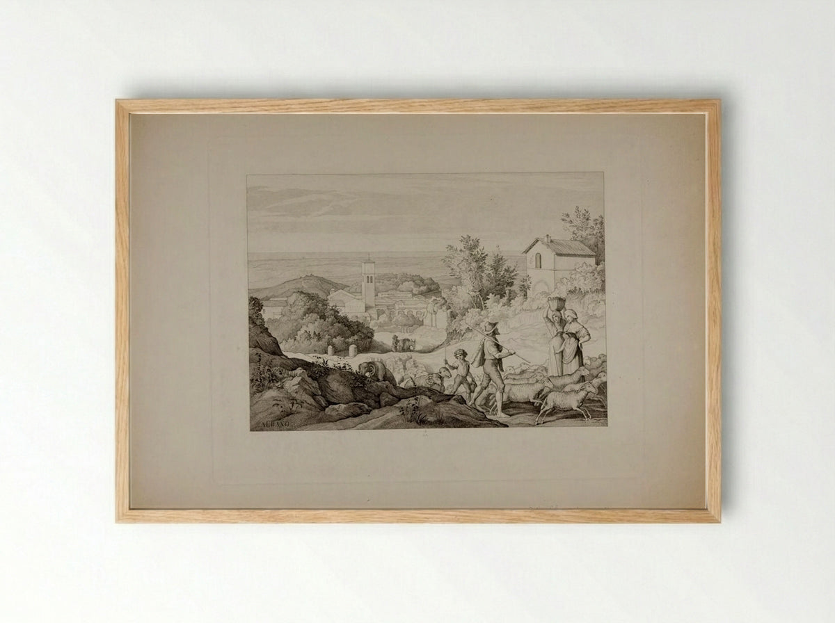 Albano - Ferdinand Anton Krüger - Framed Print Wood