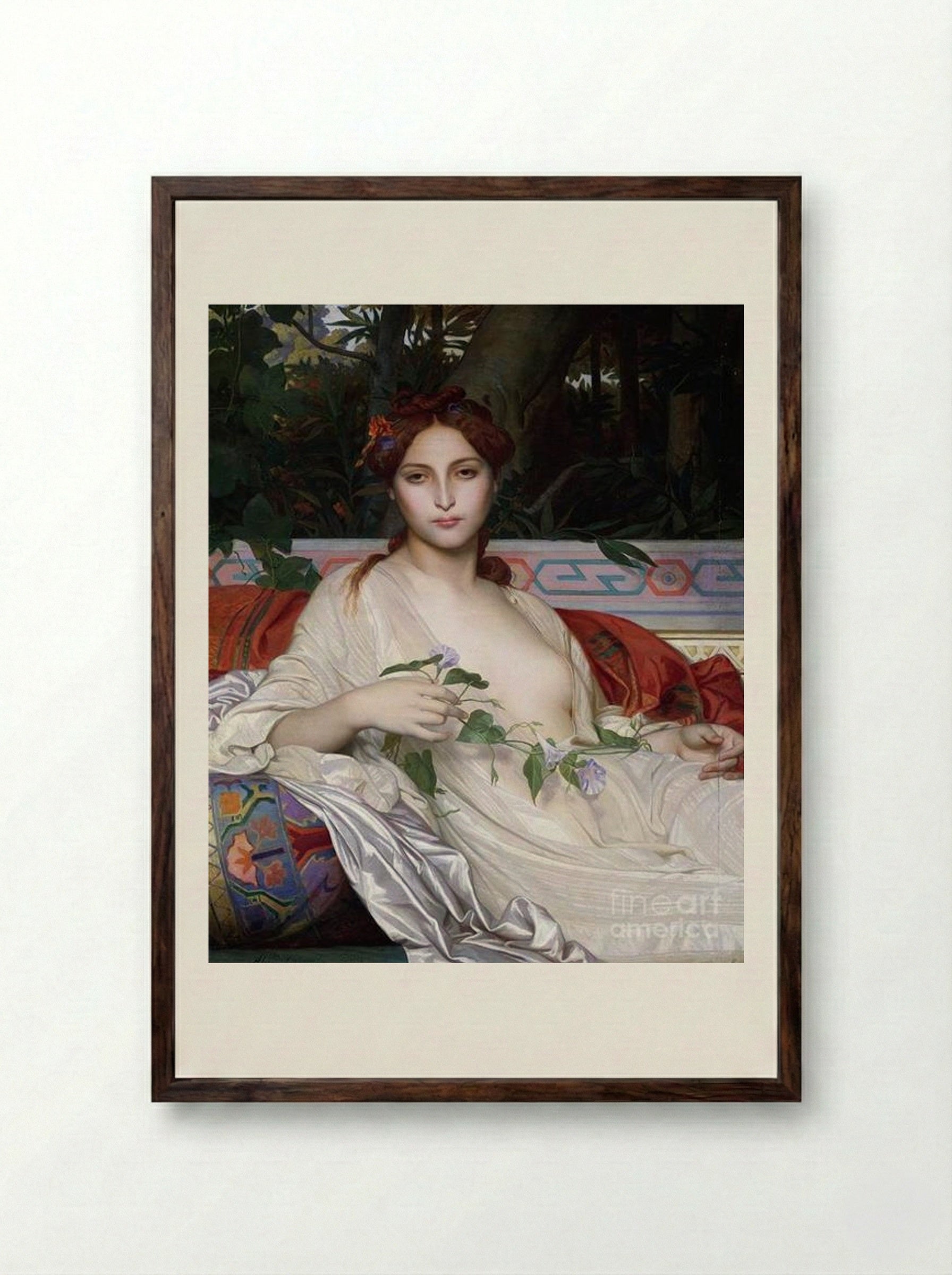 Albaydé - Alexandre Cabanel - Framed Print Dark Wood