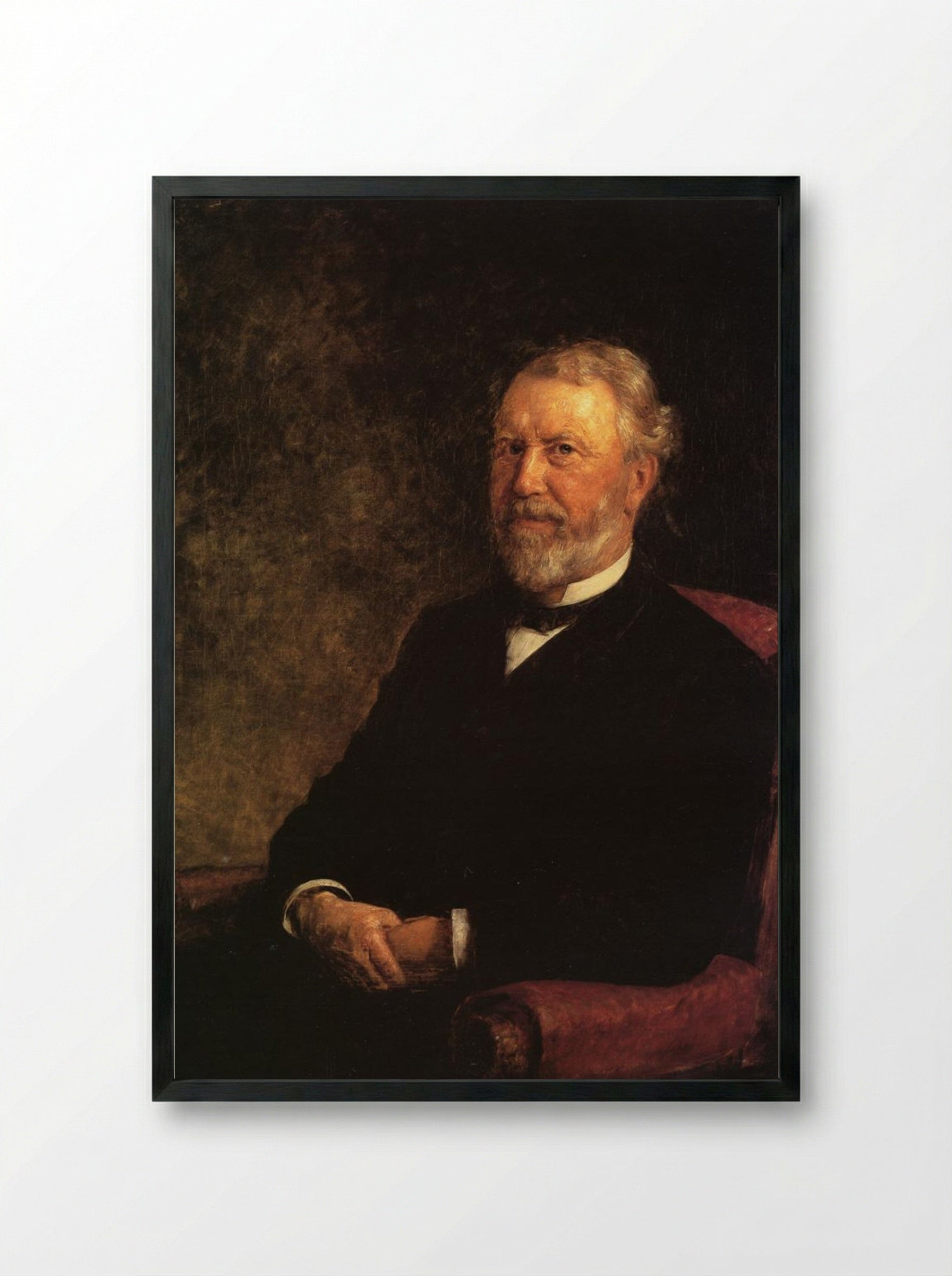 Albert G. Porter, Governor of Indiana - T. C. Steele - Framed Print Black