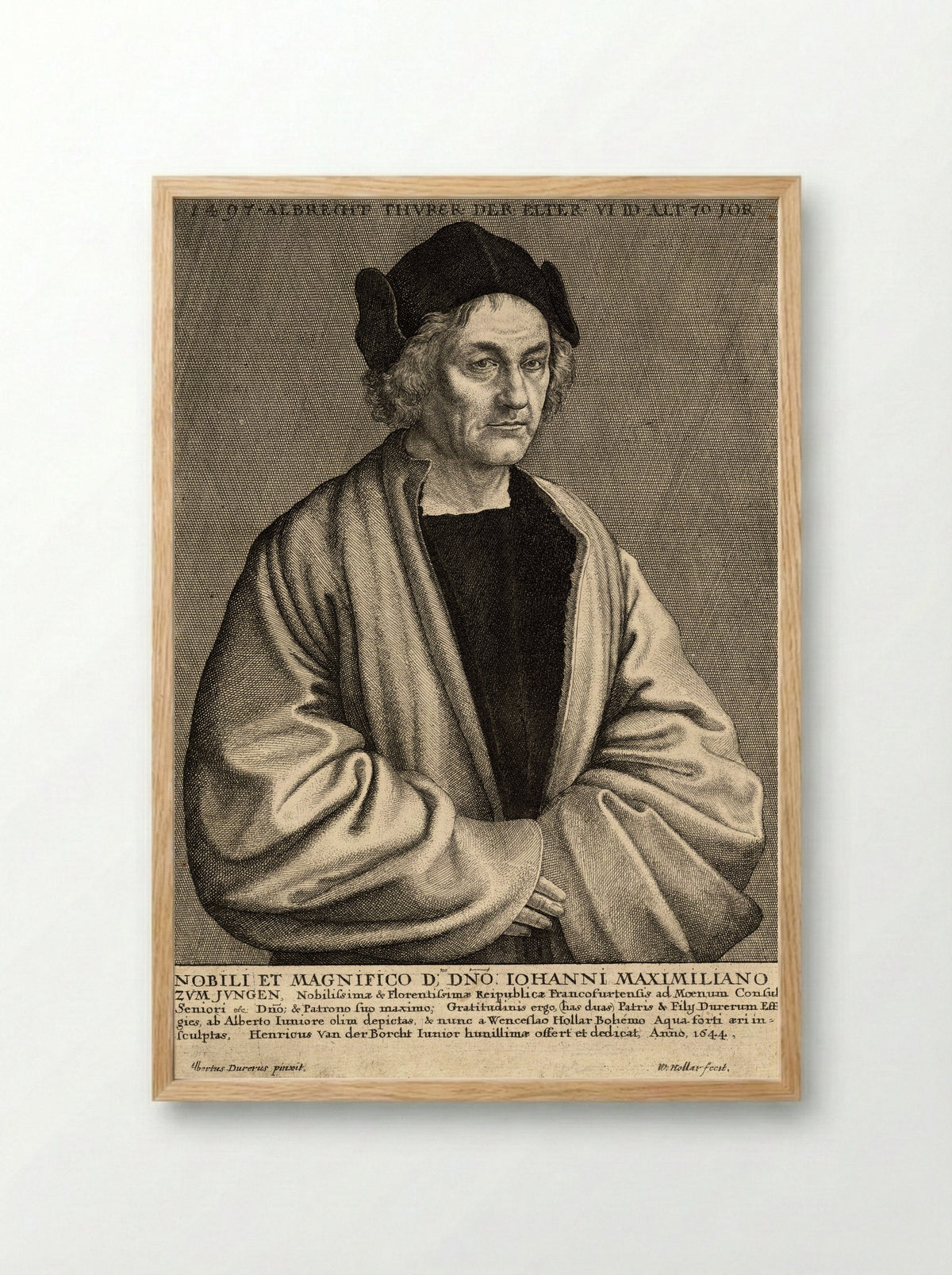 Albrecht Dürer the Elder - Wenceslaus Hollar - Framed Print Wood