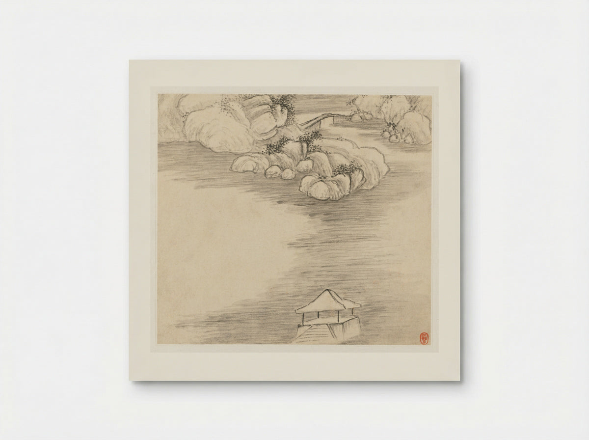 Album of Landscapes: Leaf 3 - Wang Gai - Poster