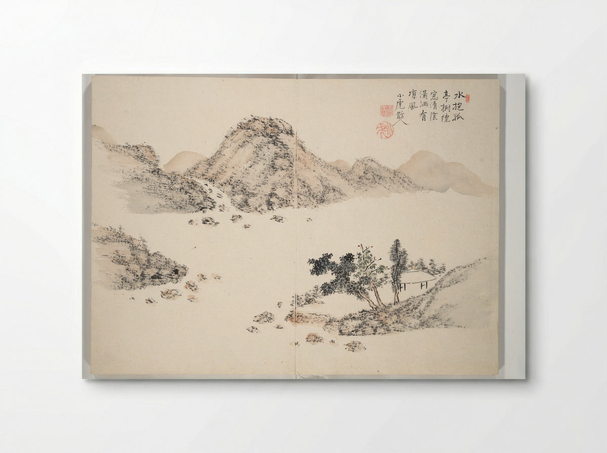 Album of Marvelous Landscapes (Kikanchō) - Tanomura Chokunyū - Poster