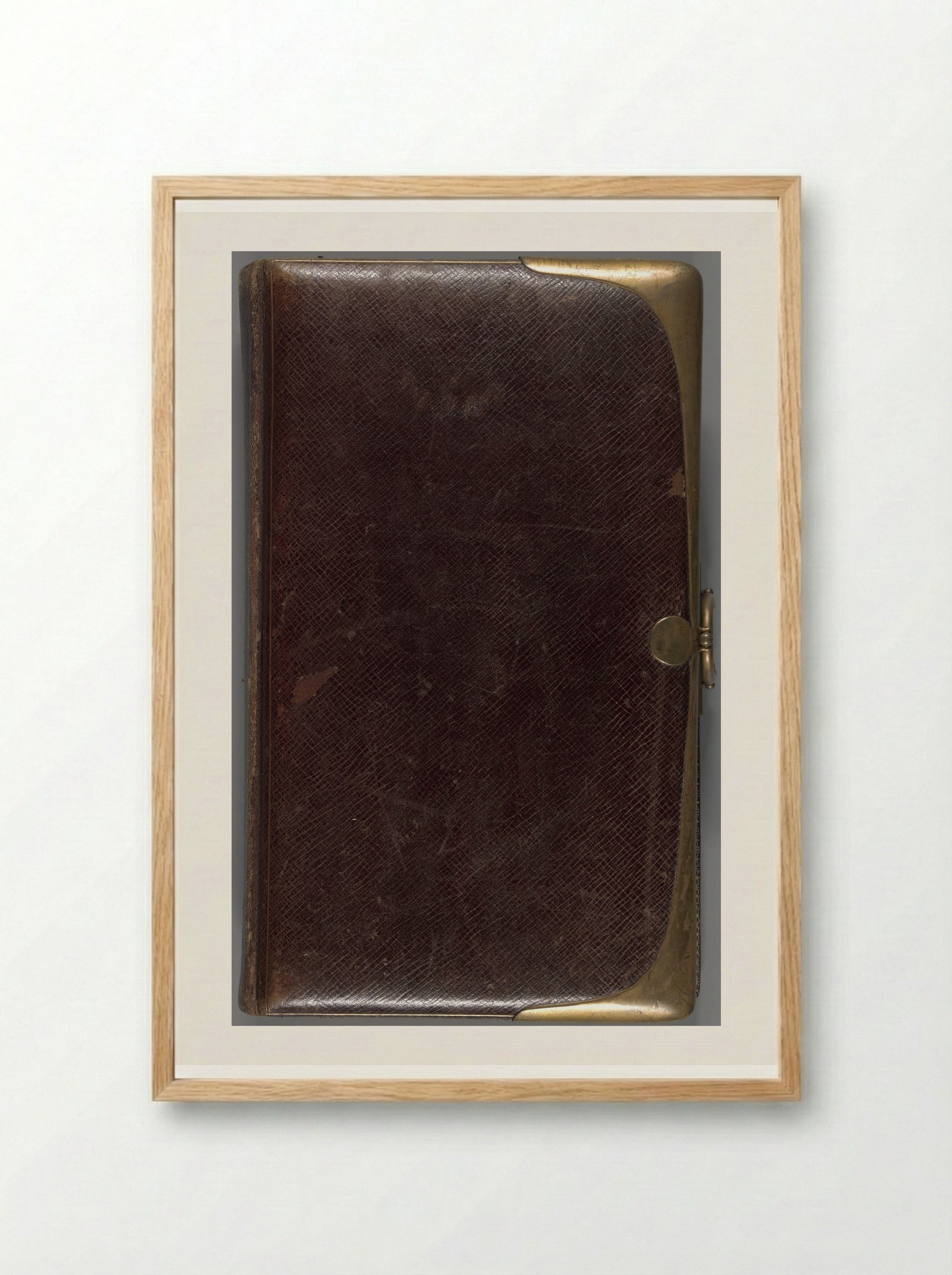 Album with Cartes-de-Visite and Cabinet Cards of Military Personnel - Solis Prints - Framed Print Wood