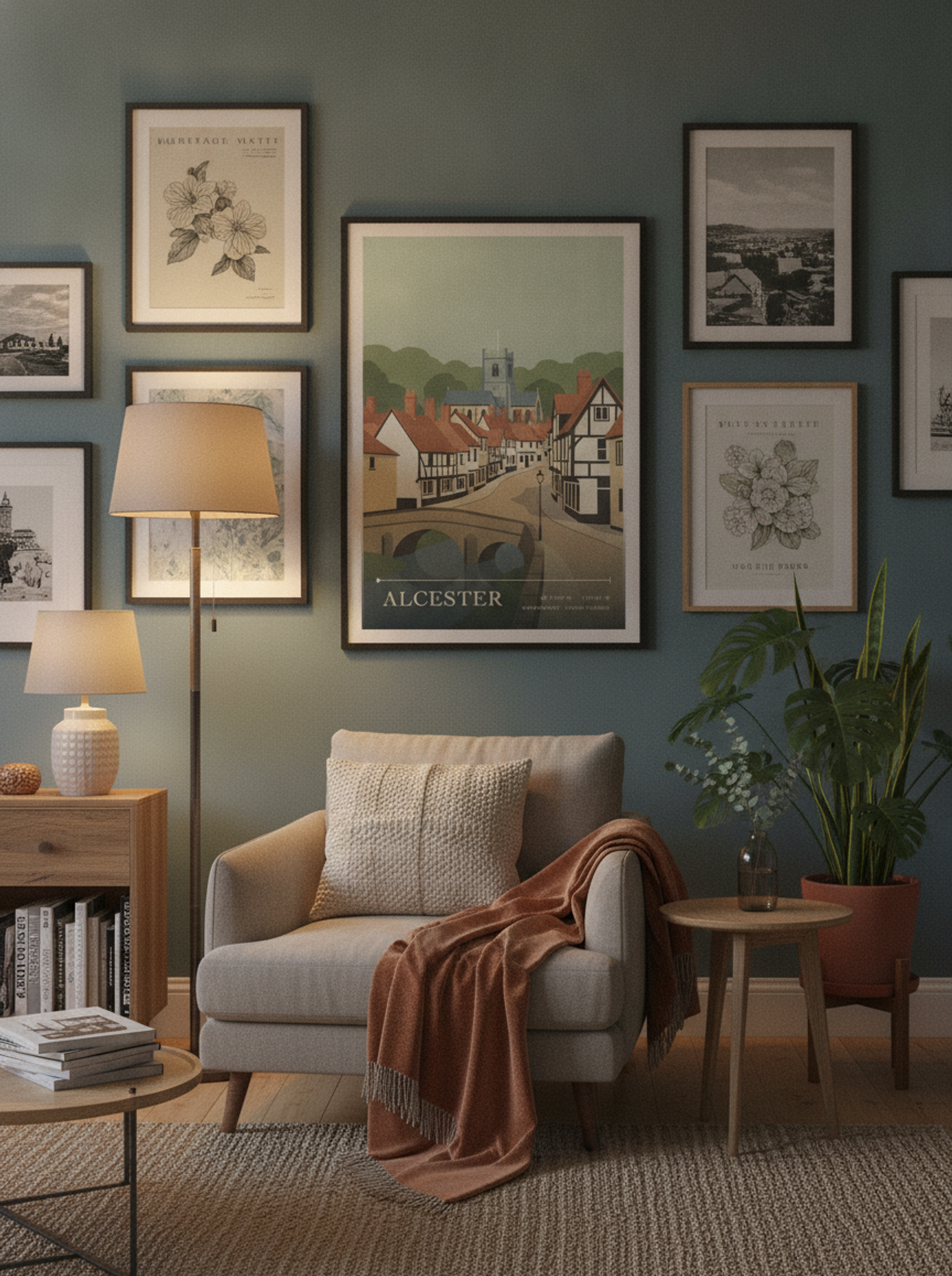Alcester Warwickshire United Kingdom Travel Poster - Lifestyle