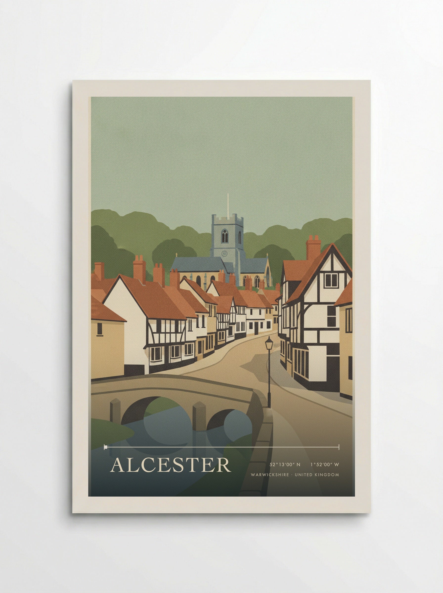 Alcester Warwickshire United Kingdom Travel Poster - Poster