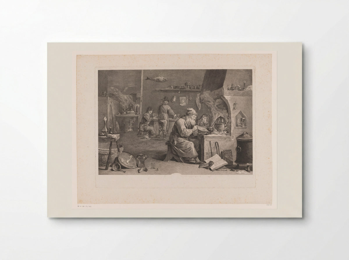 Alchemist in his Workshop - Jacques-Philippe Le Bas - Poster