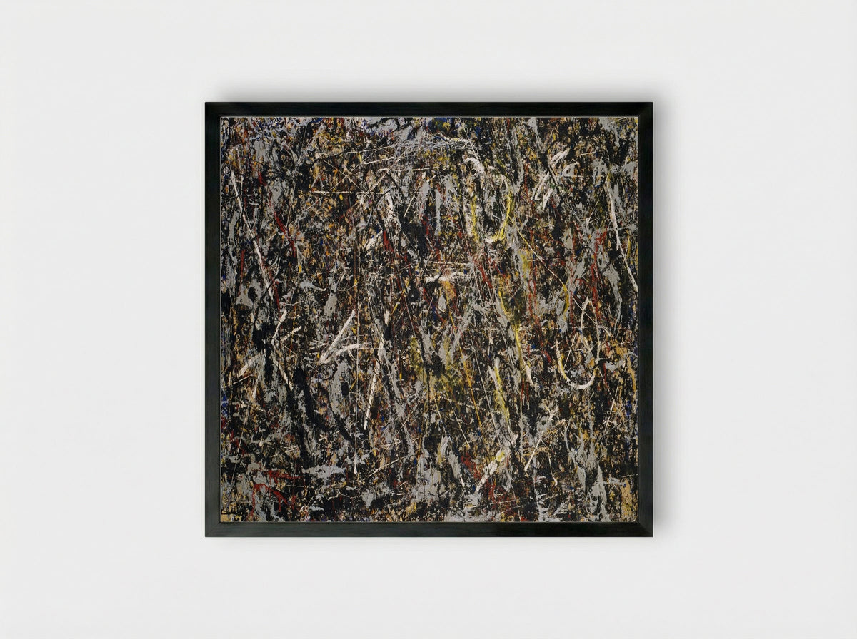 Alchemy - Jackson Pollock - Framed Print Black
