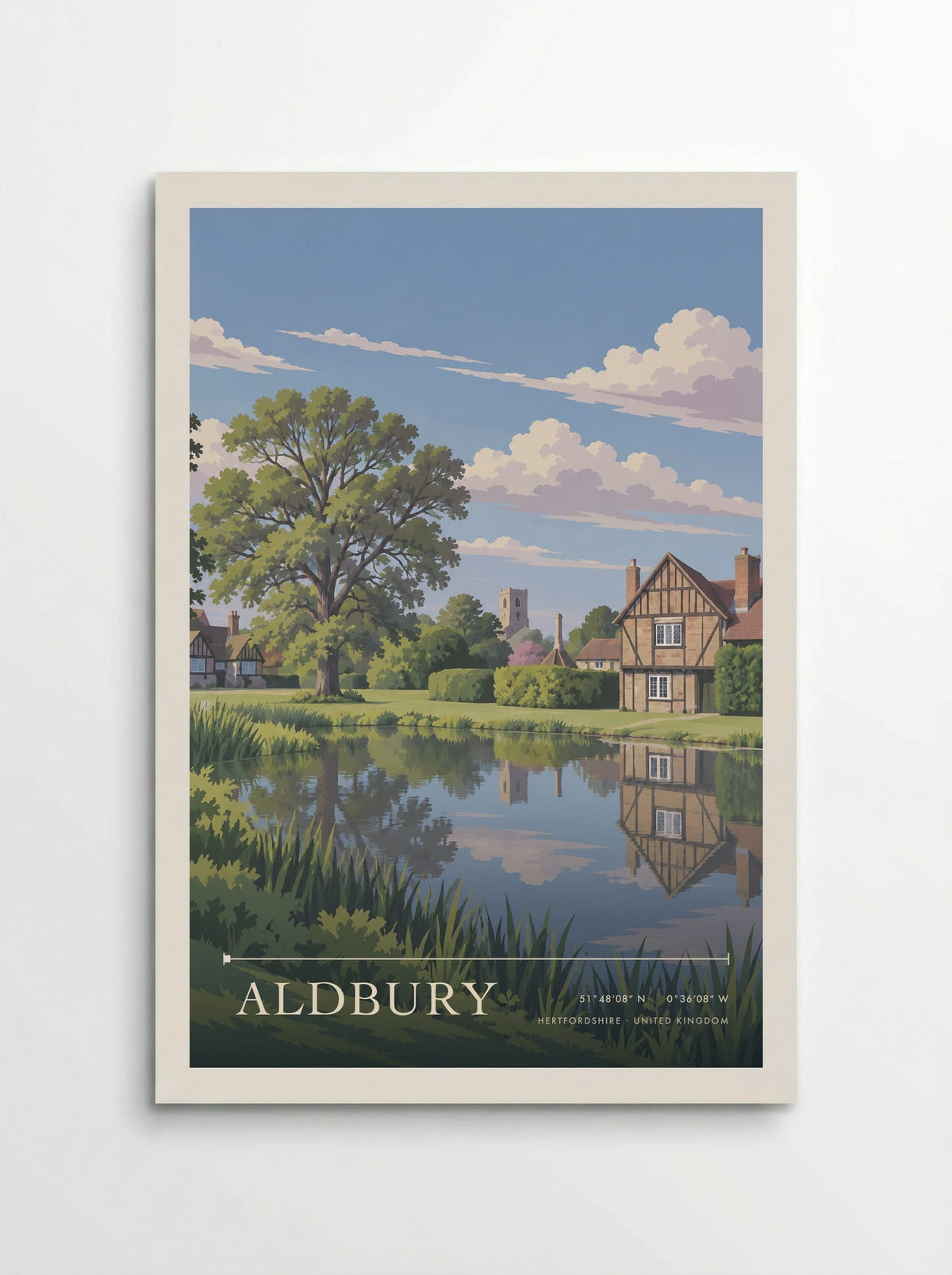 Aldbury, Hertfordshire | Travel Poster - Poster