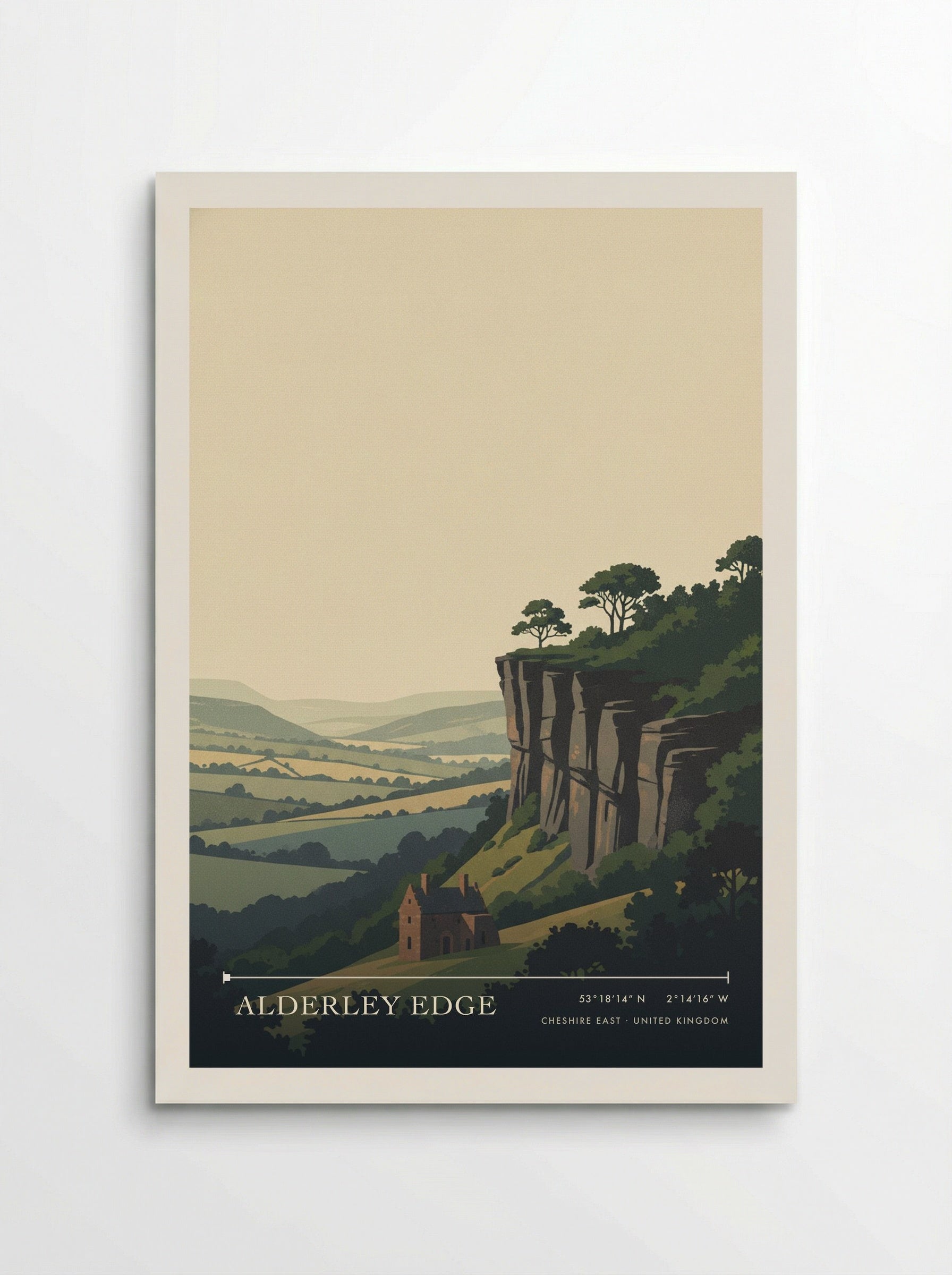 Alderley Edge Cheshire East United Kingdom Travel Poster - Poster