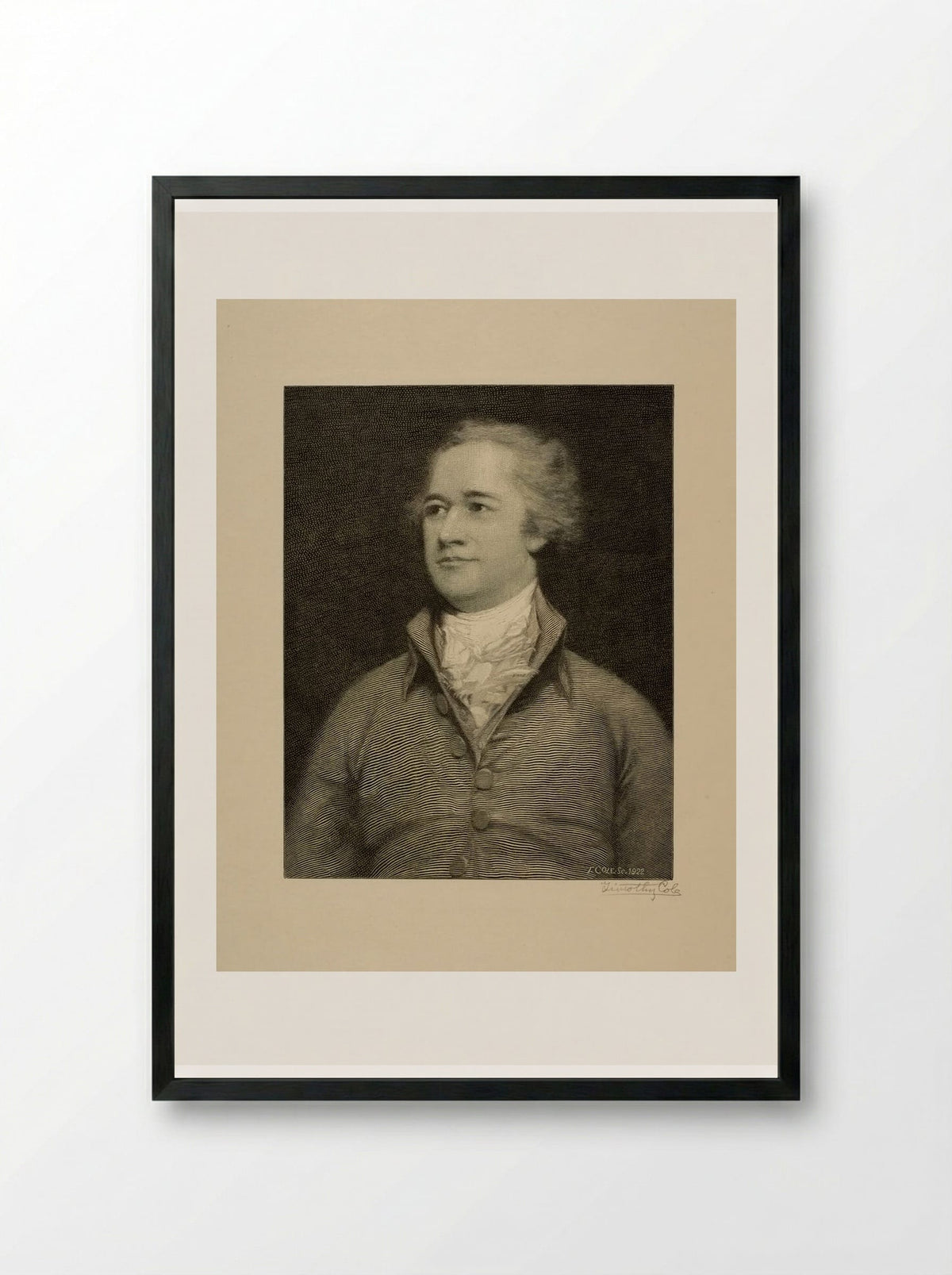 Alexander Hamilton - Timothy Cole - Framed Print Black