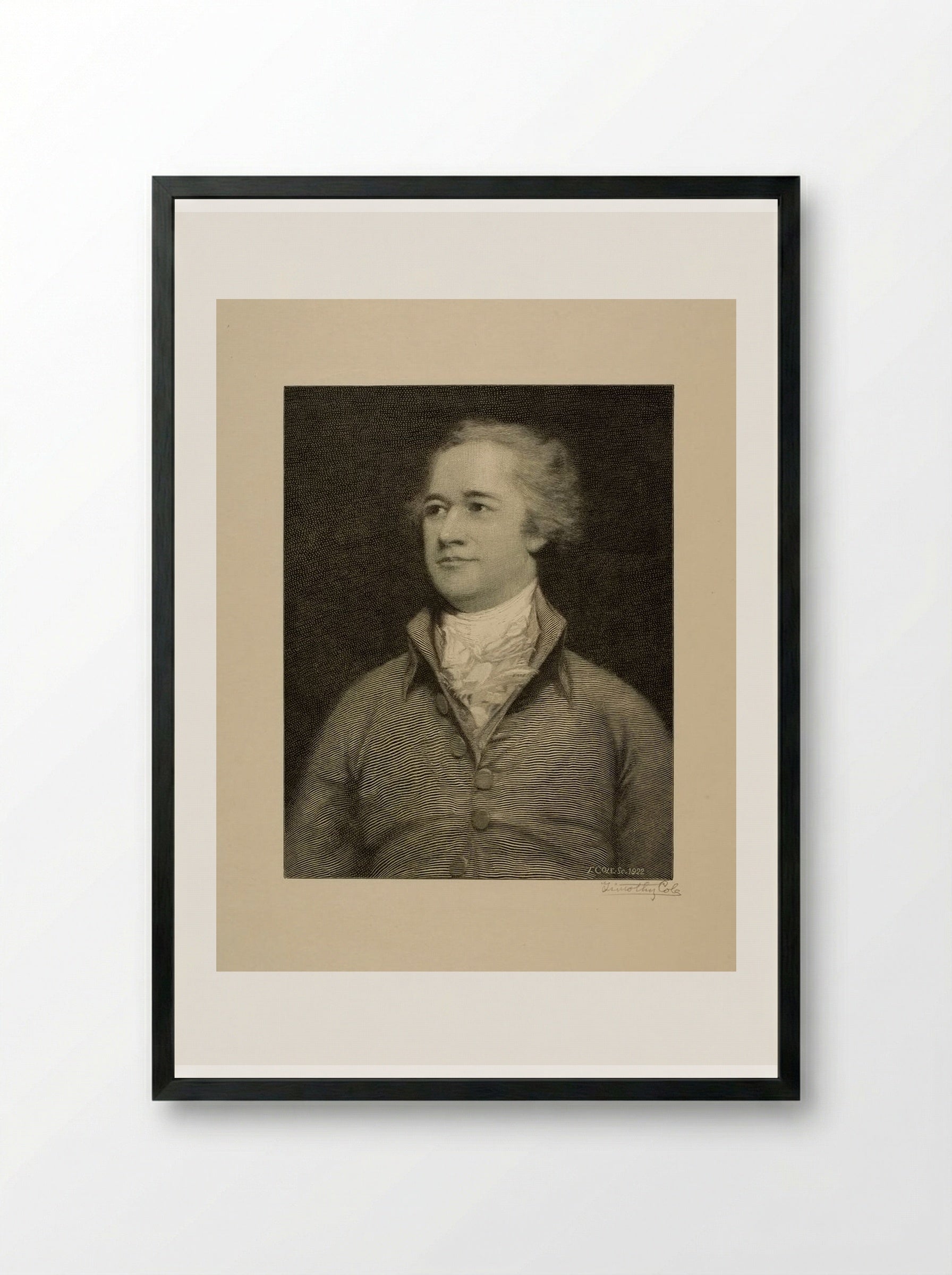 Alexander Hamilton - Timothy Cole - Framed Print Black