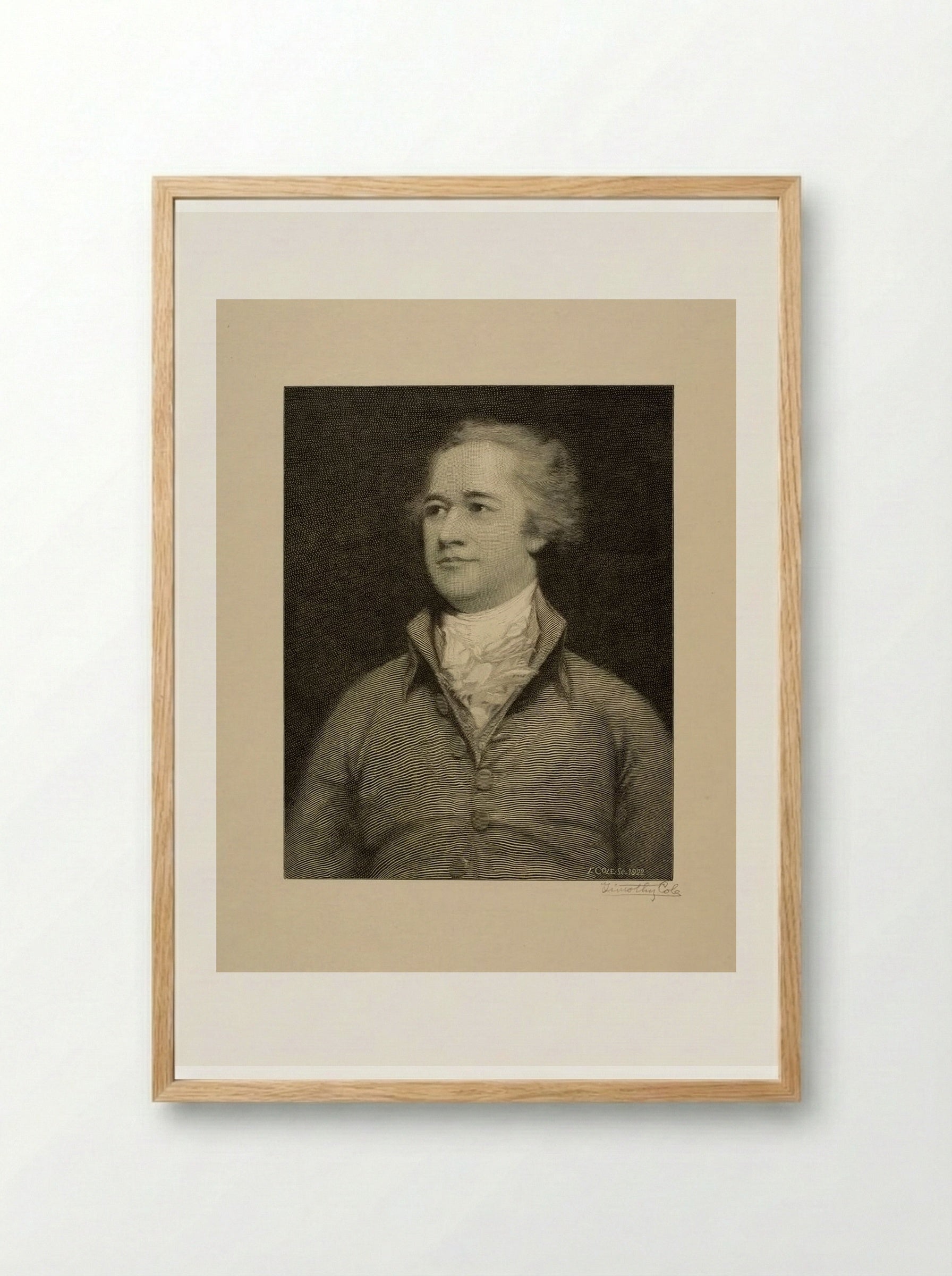 Alexander Hamilton - Timothy Cole - Framed Print Wood