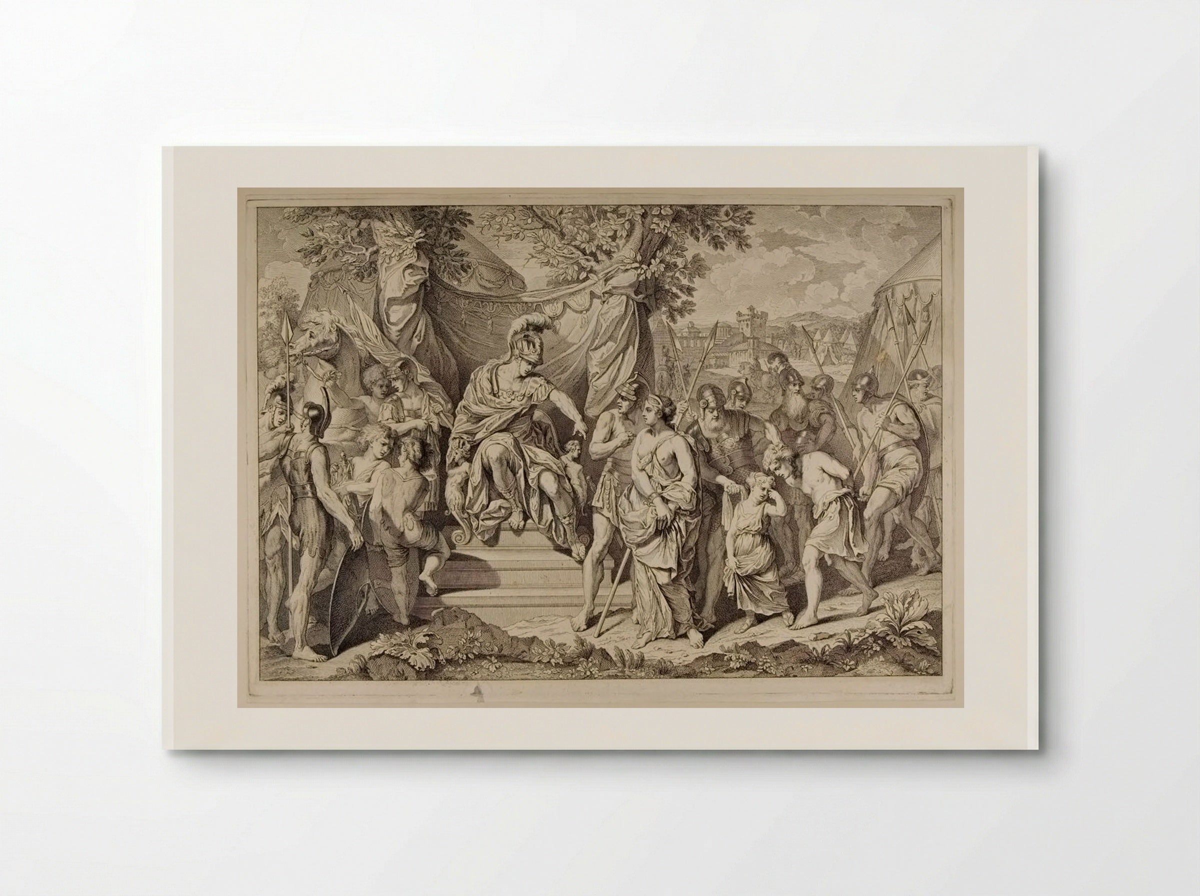 Alexander and Timoclea - Georg Friedrich Schmidt - Poster